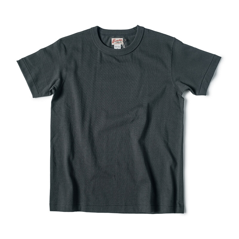 BRONSON Vintage Loopwheel Tubular Athletic T-Shirt Men Basic Tee 100% Cotton