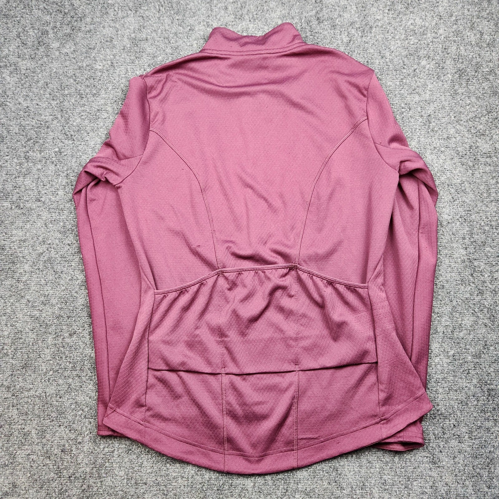 Patagonia Capilene Cycling Bike Jersey Womens Large Pink 1/4 Zip Thermal Top