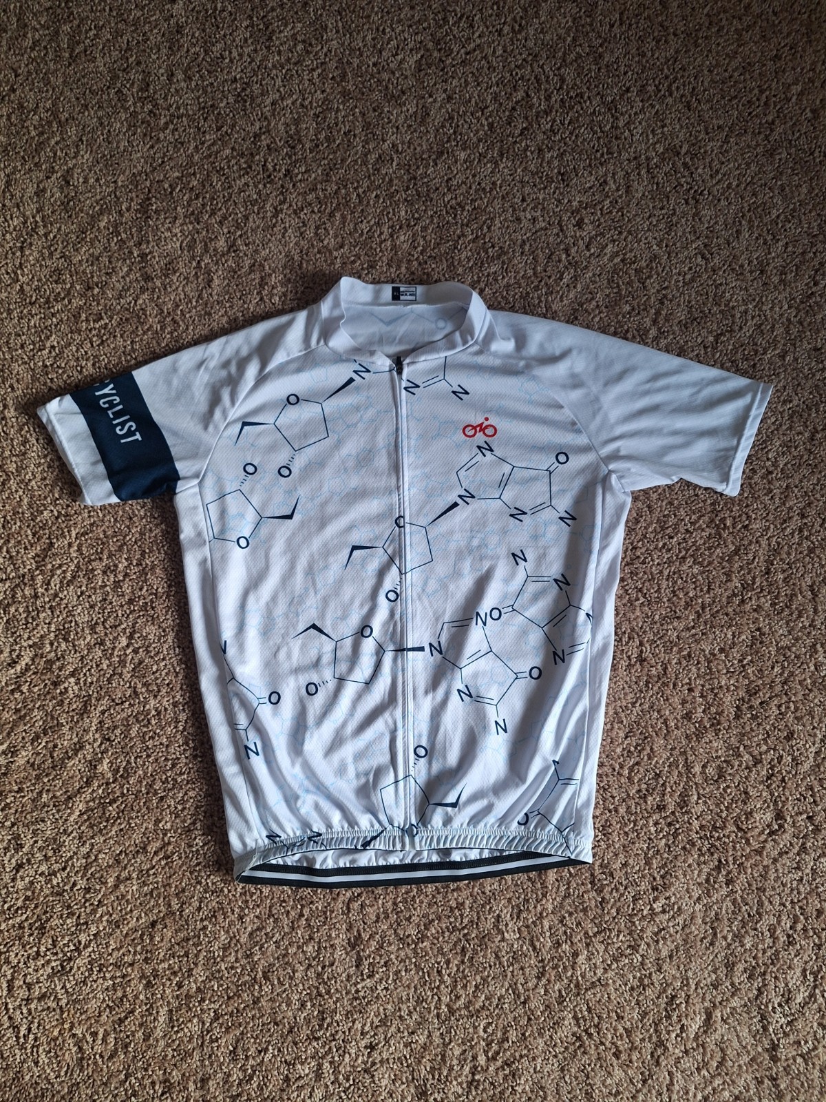 Chemistry Molecules Retro Cycling Jersey XL Men’s Unbranded 100% Polyester