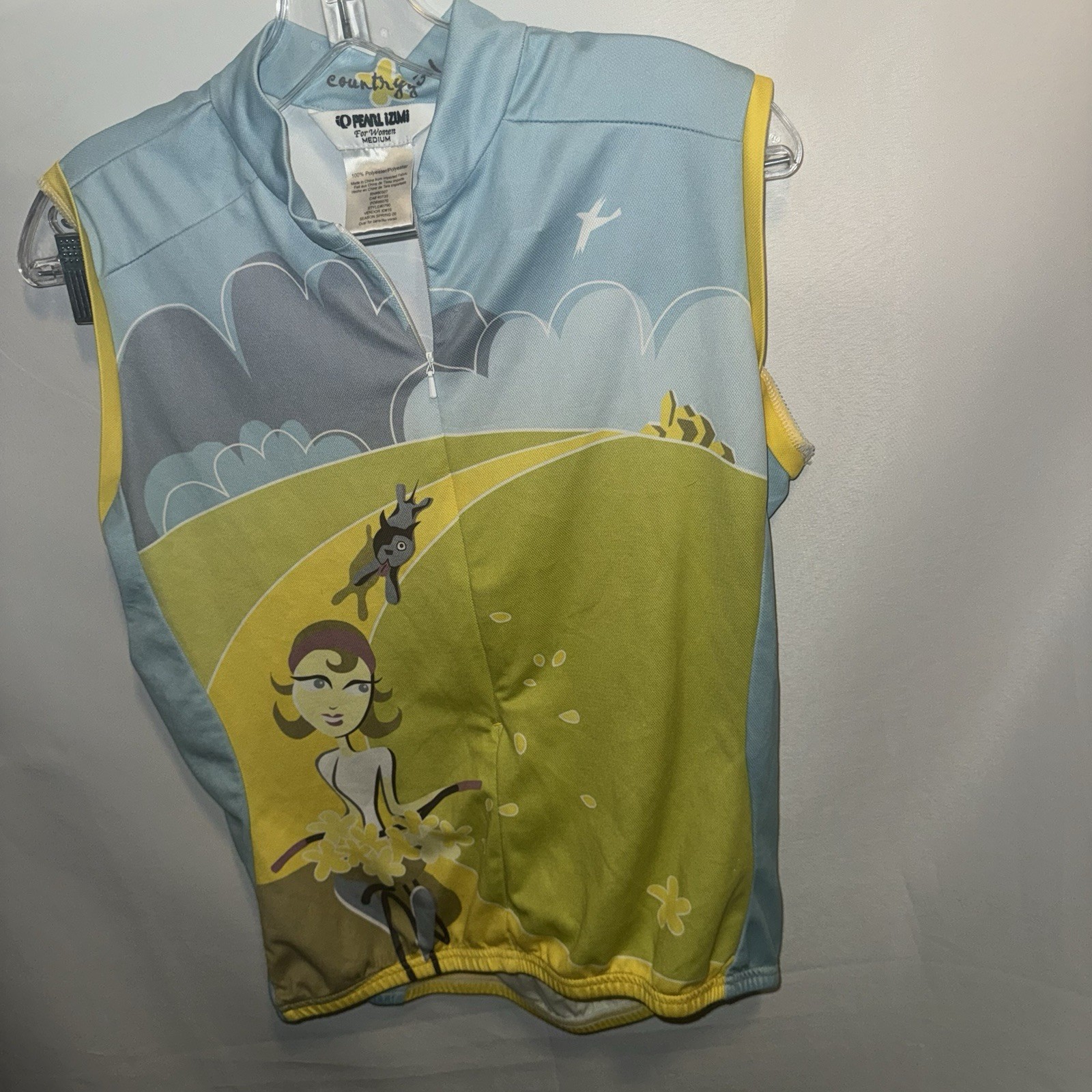 Pearl Izumi Women’s Sleeveless Cycling Jersey Medium 3/4 Zip