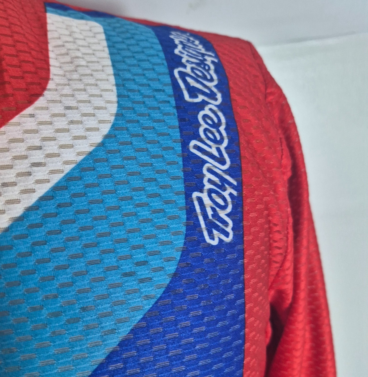 Troy Lee Designs Mens Mesh Long Sleeve Jersey Medium Red White Blue
