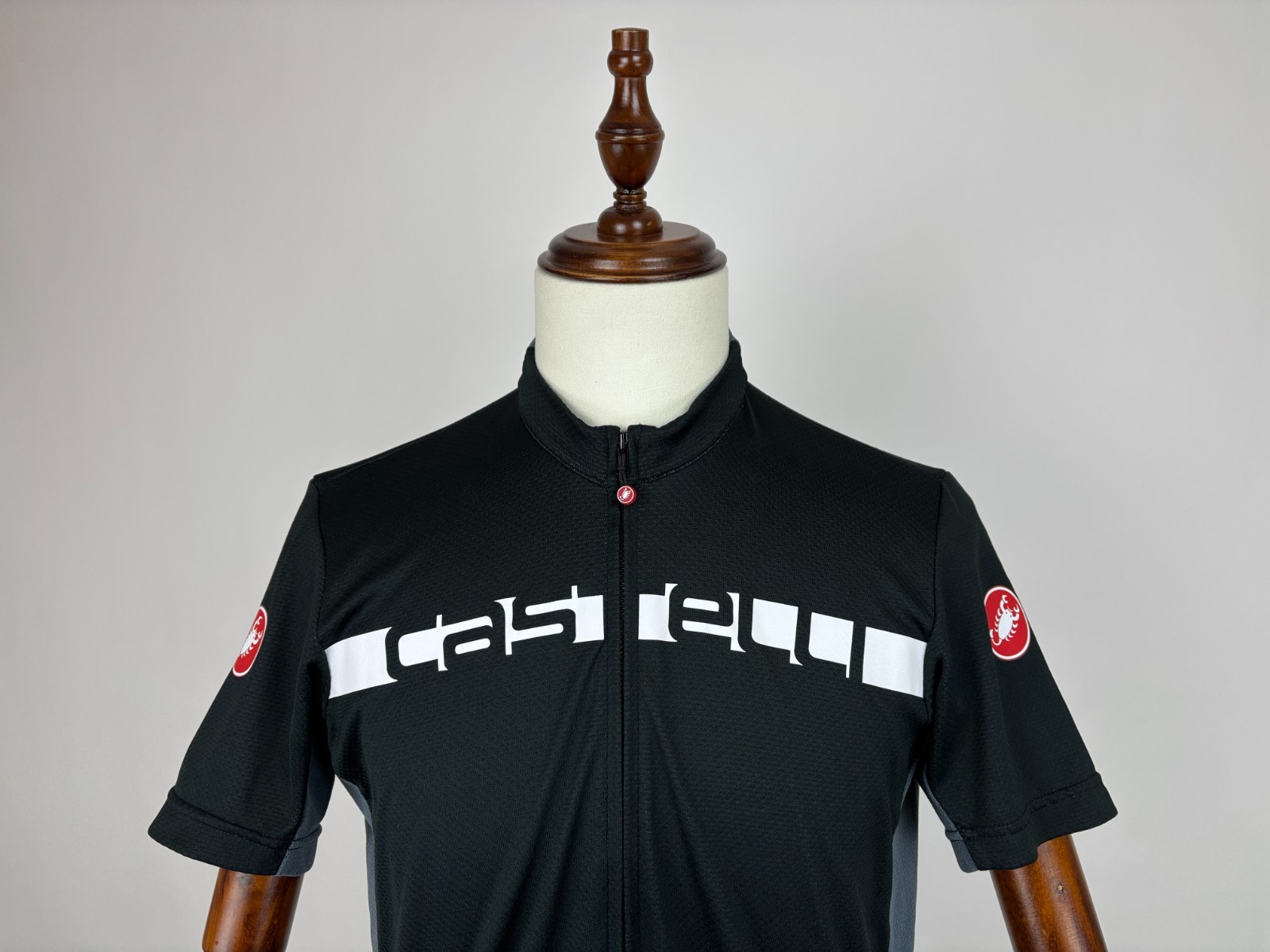 Men’s Castelli Cycling Jersey Full Zip Size XXL Short Sleeve Black / Gray