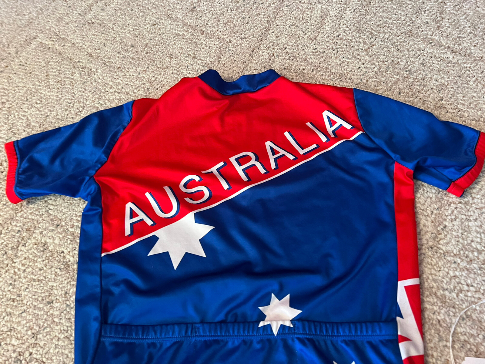 Giordana Men’s 1/4 Zip AUSTRALIA Cycling Jersey – Size L Large Made in Italy