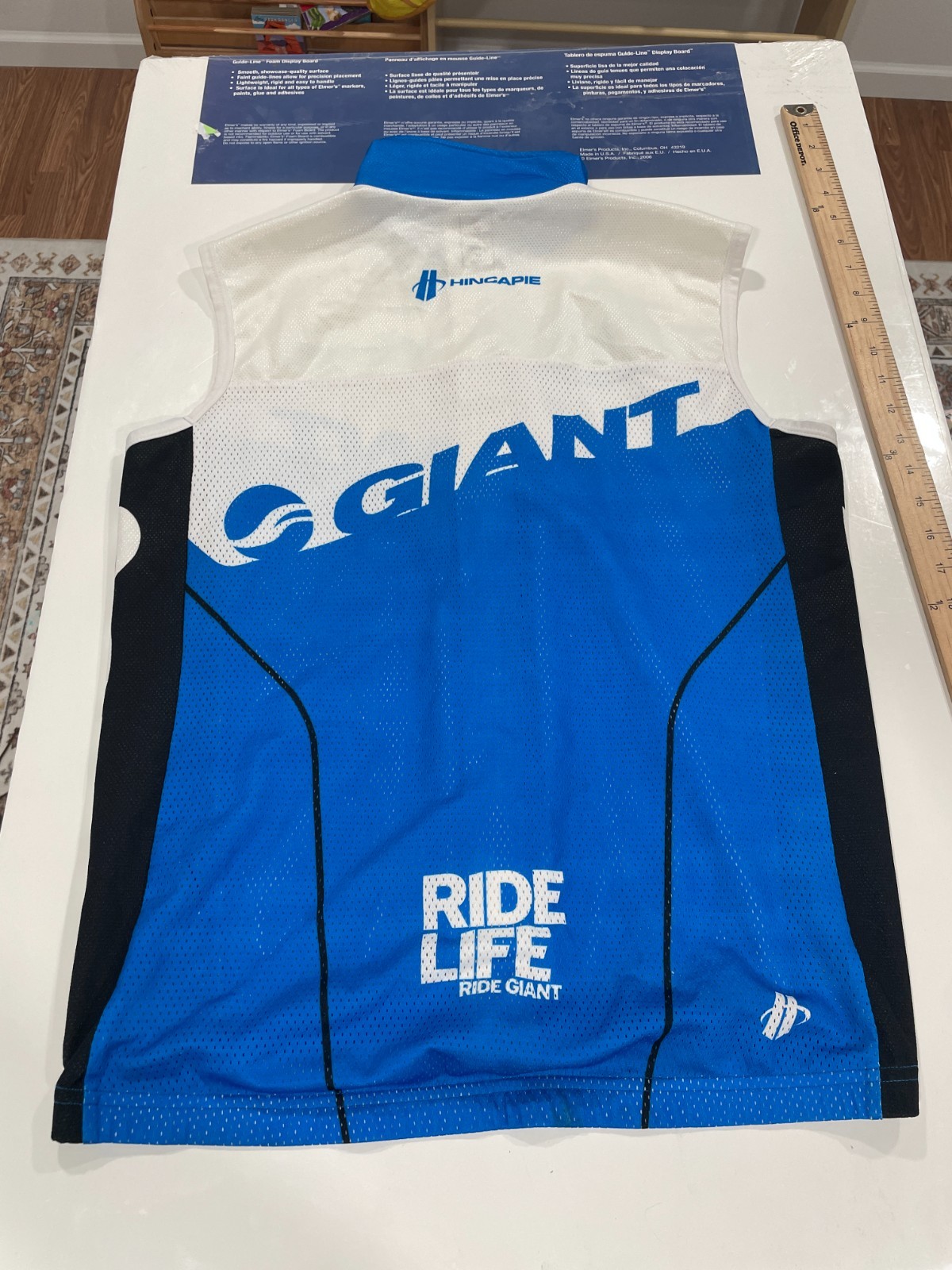 Hincapie Giant Bicycles cycling vest sleeveless men’s medium 2-way Zipper
