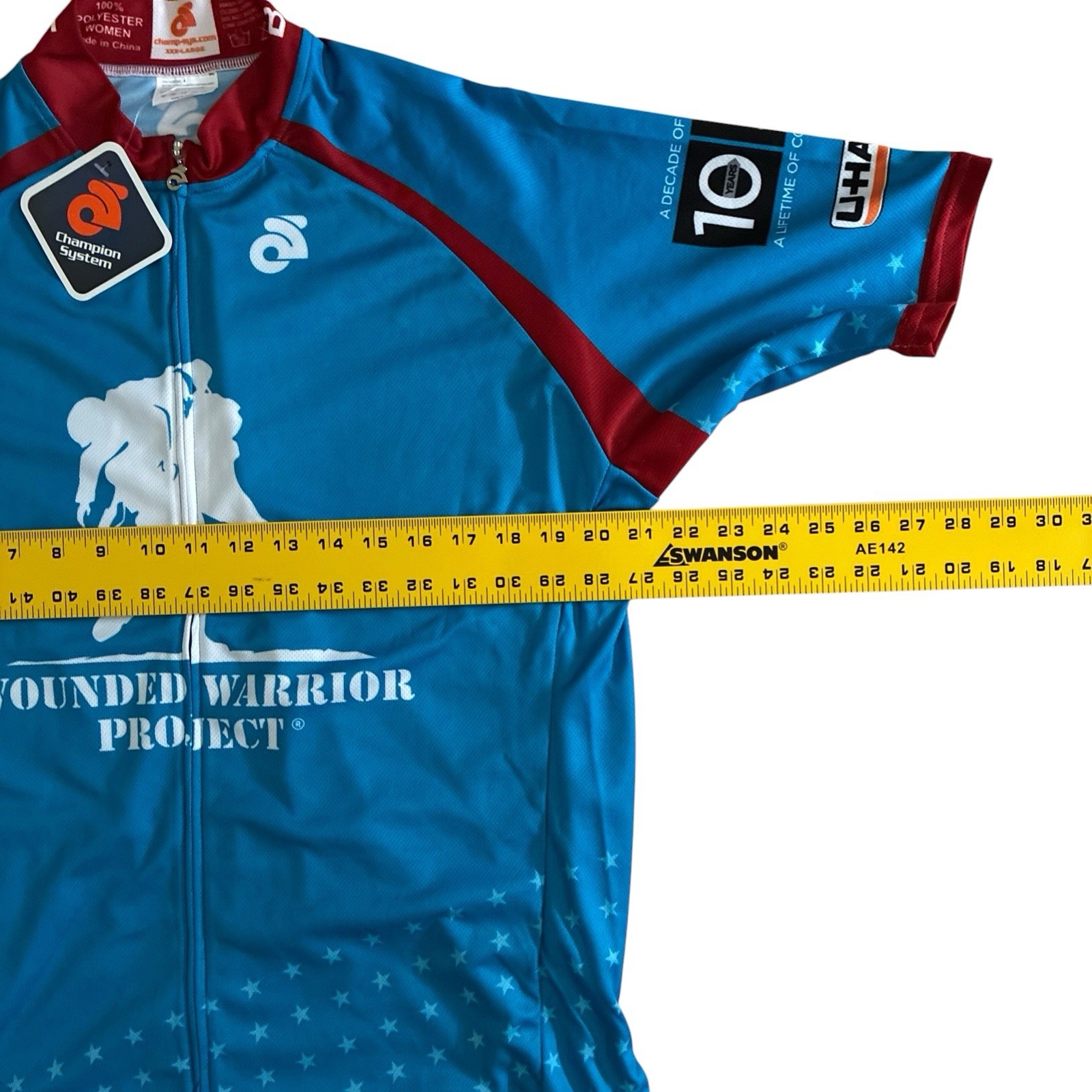 Champion System Women’s Size 3XL Wounded Warrior Project Zip Cycling Jersey New
