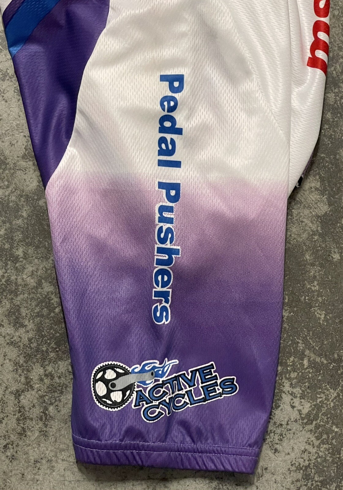 Men’s Zerie Multiple Sclerosis MS Tour Purple Cycling Jersey Adult Size X-Large