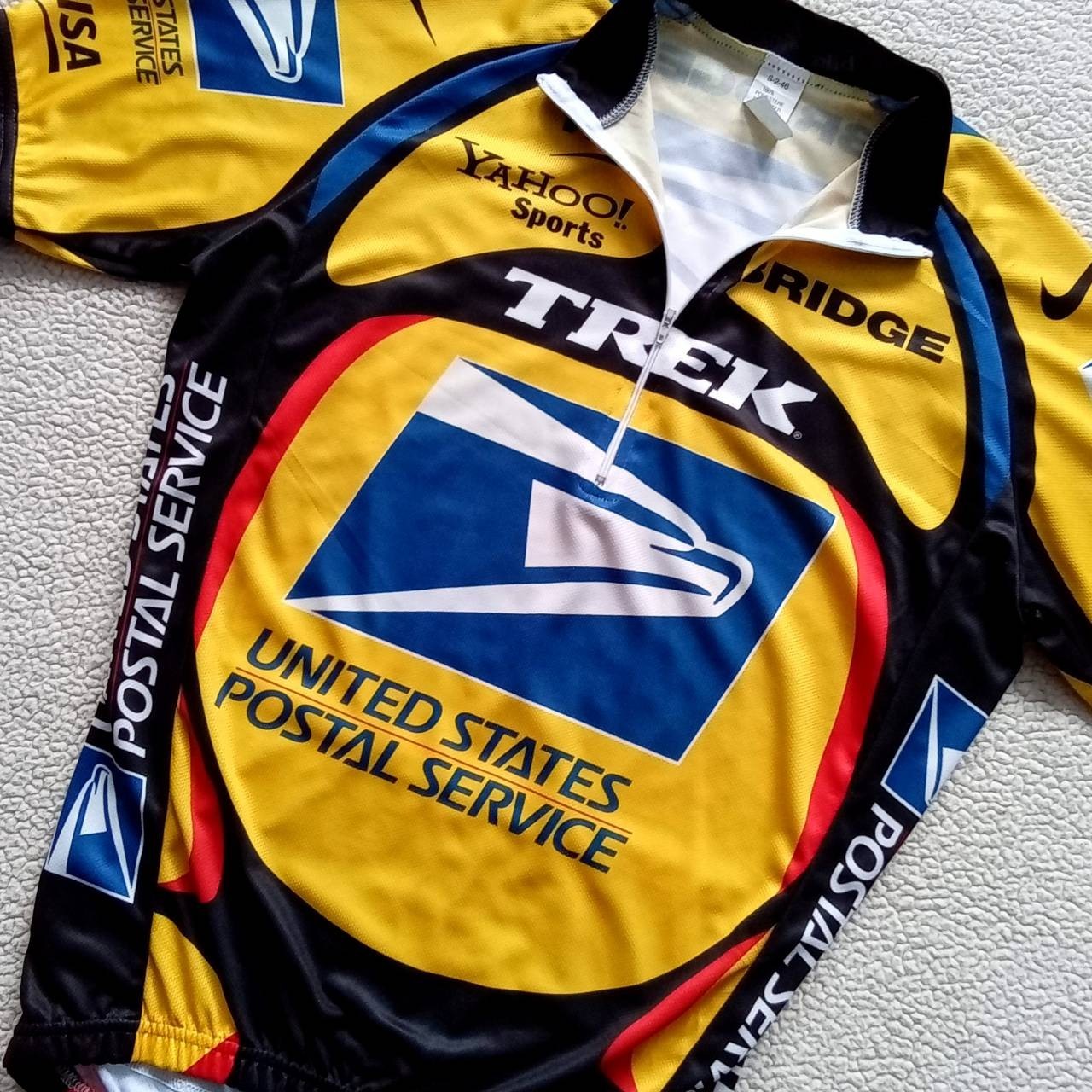 RARE LTD 2000 USPS TREK Yellow Ed. Nike Cycling Jersey Tour de France (fits M)
