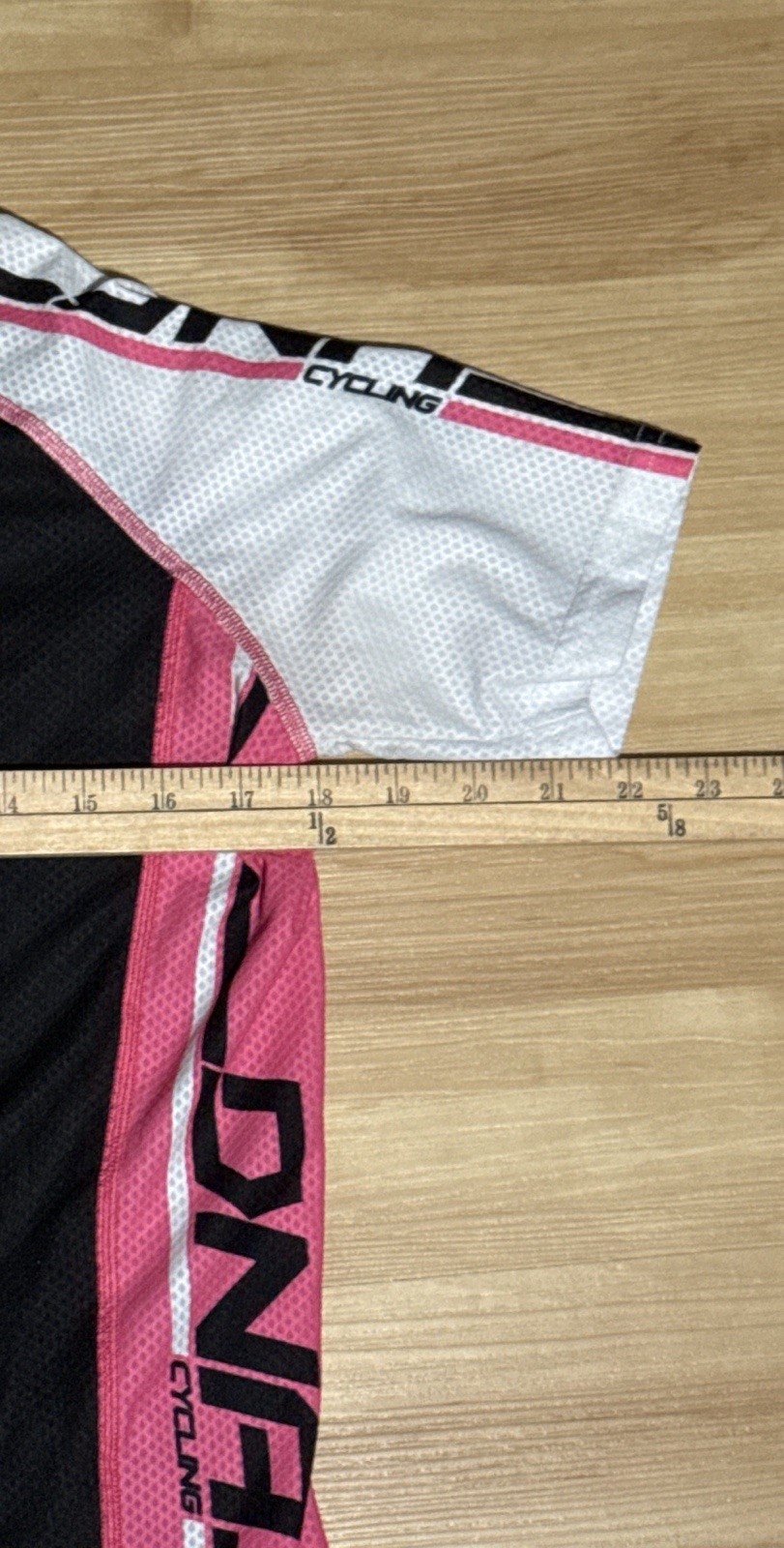 DNA Cycling Dirt & Asphalt Jersey Medium-Black/Pink/White Logo Full Zip 3 Pocket