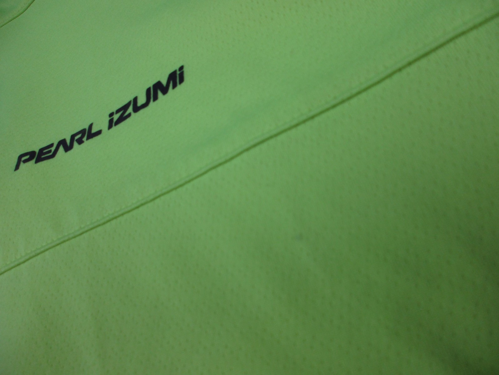 Lot 2 Mens Large Pearl Izumi Quest Cycling Jersey Full ZIp neon green