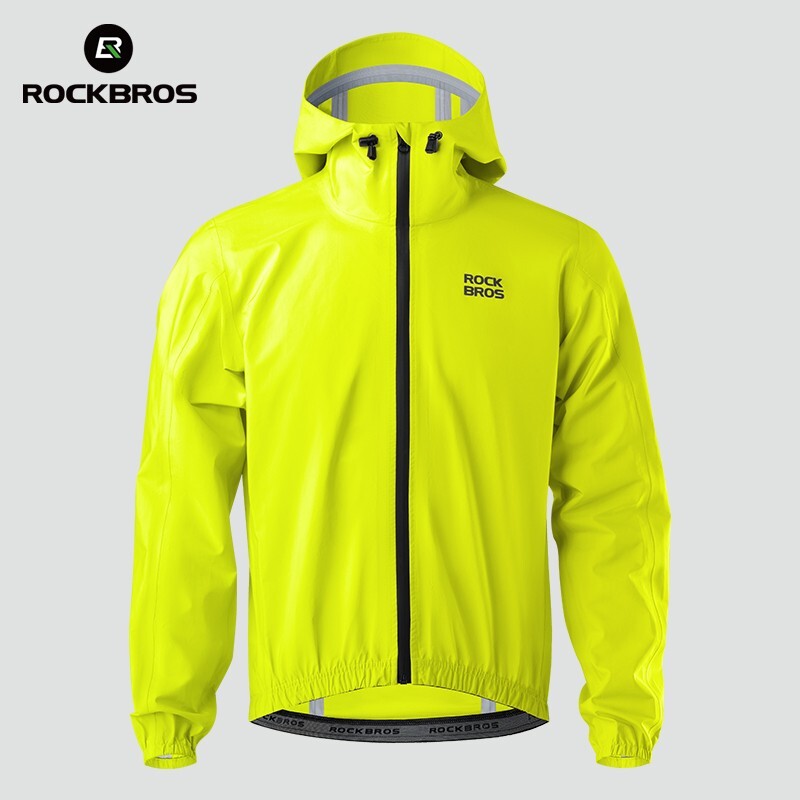 ROCKBROS Rain Jacket Raincoat Windbreaker Cycling Hiking Running Gear Waterproof