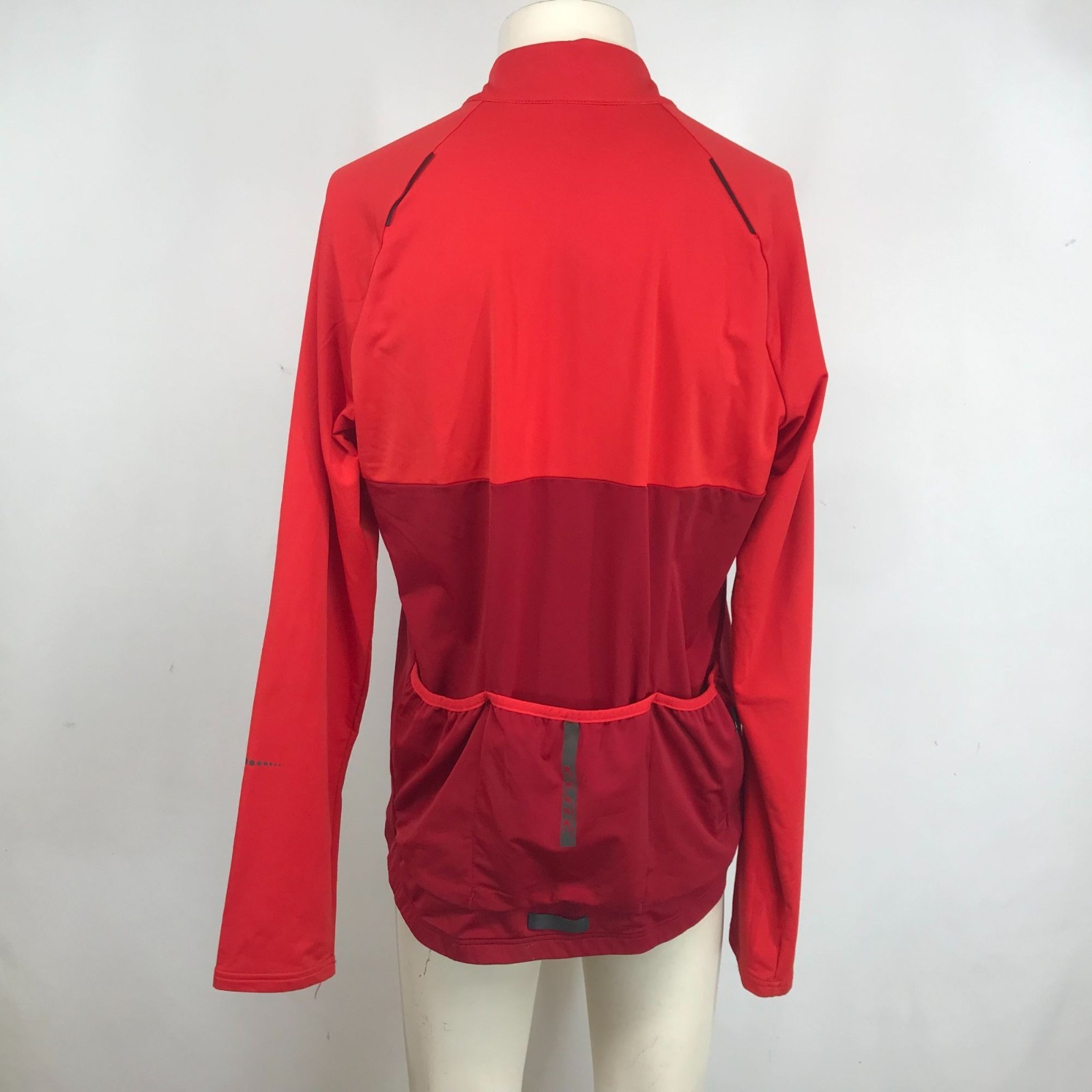 PERFORMANCE – MEN’S XL – RED LONG SLEEVE FULL ZIP POLYESTER BLEND CYCLING JACKET