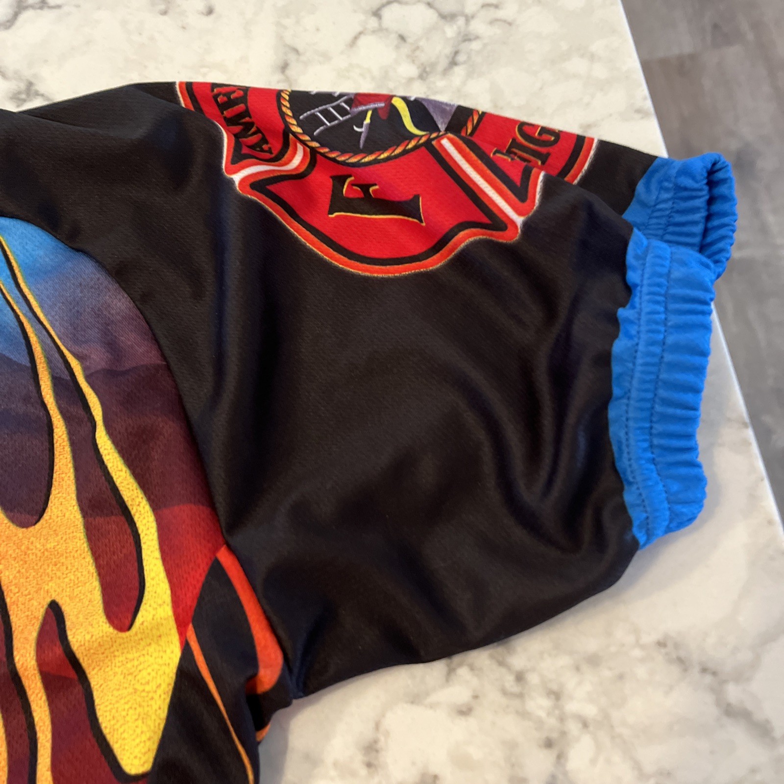 American Firefighter Bicycling Cycling Jersey Mens Size L By World Jersey