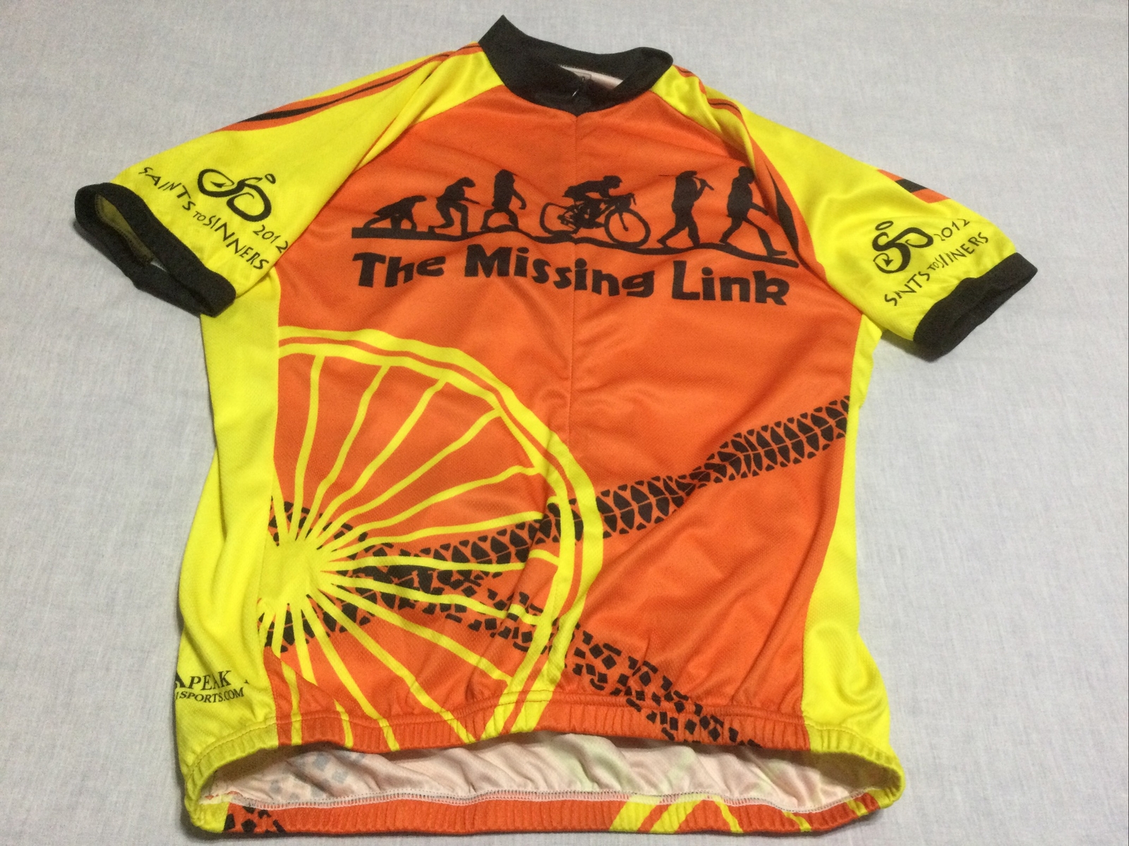 Peak 1 Sports Cycling Jersey Bike Short Sleeve Bicycle (M) The Missing Link