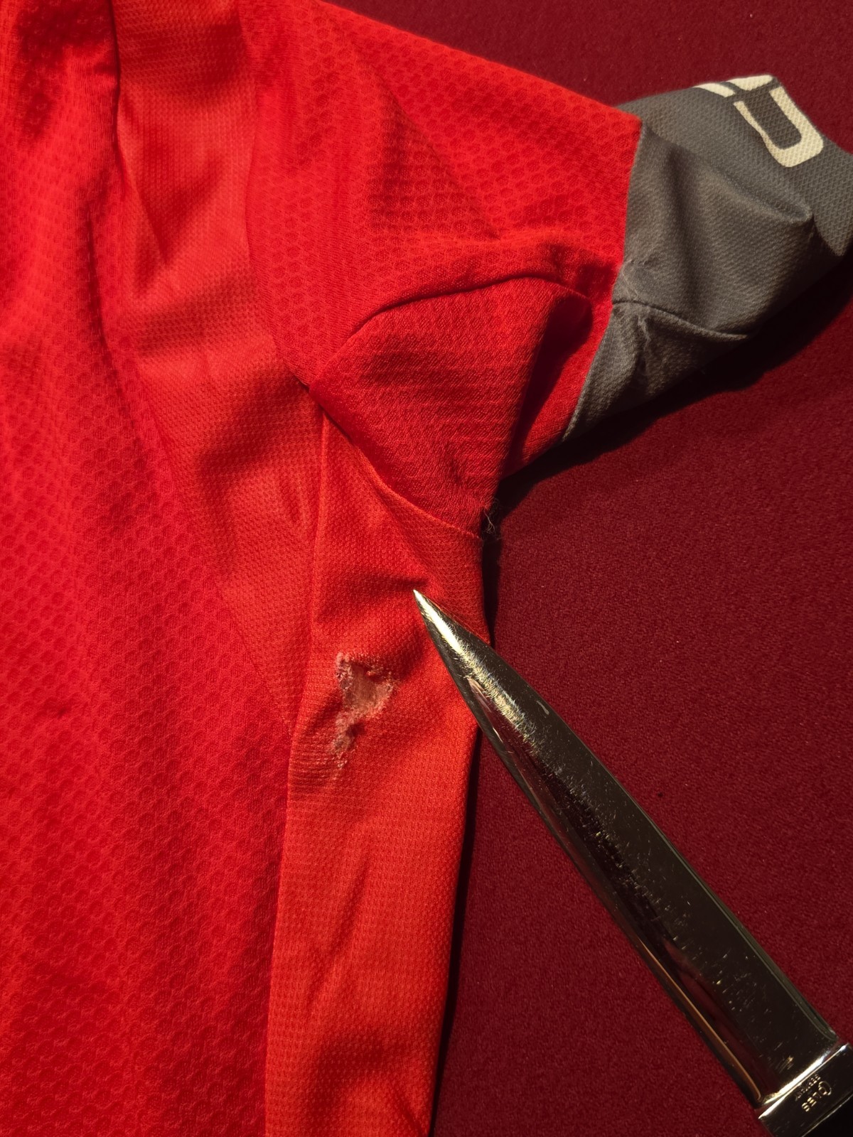 Castelli Cycling Jersey Rossi Corsa Mens L Zip Short Sleeve Red Triple Pockets