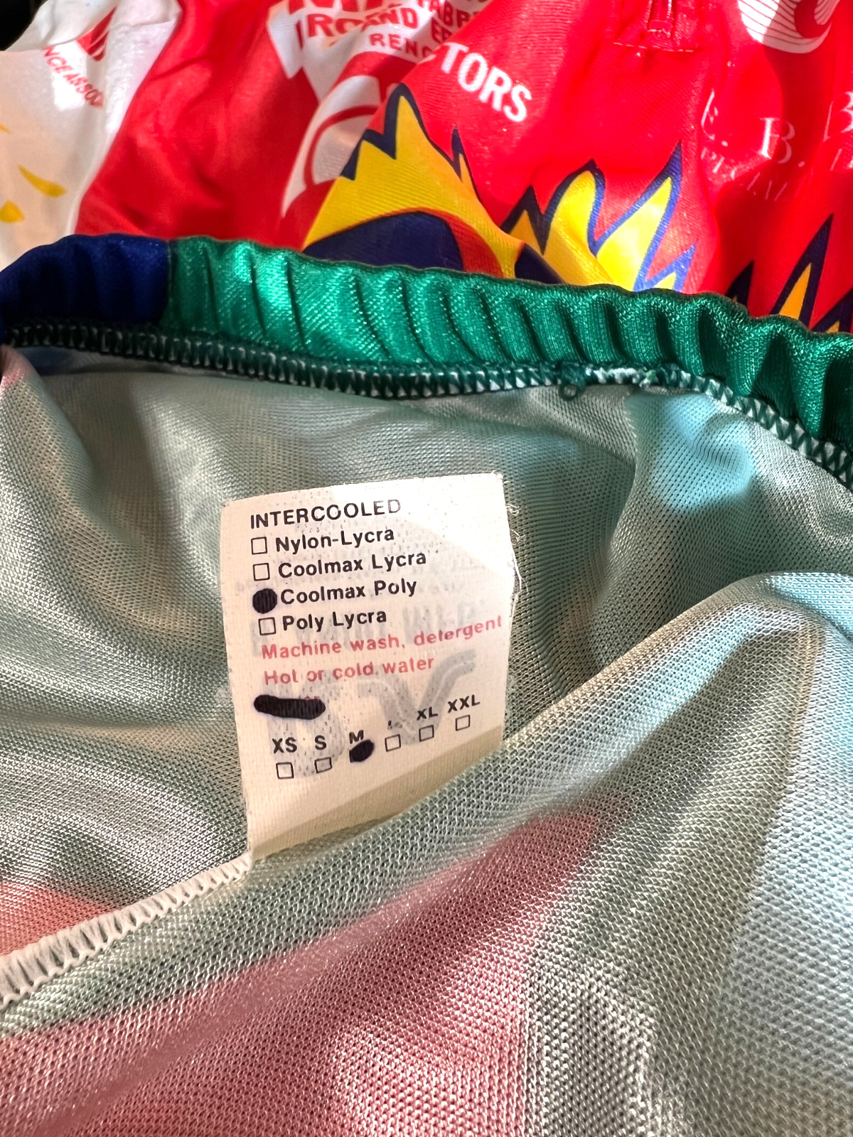 Vintage R ANDO 1/4 ZIP BIKE JERSEY Made USA 90s Reno Tahoe Cycling sz M Jersey