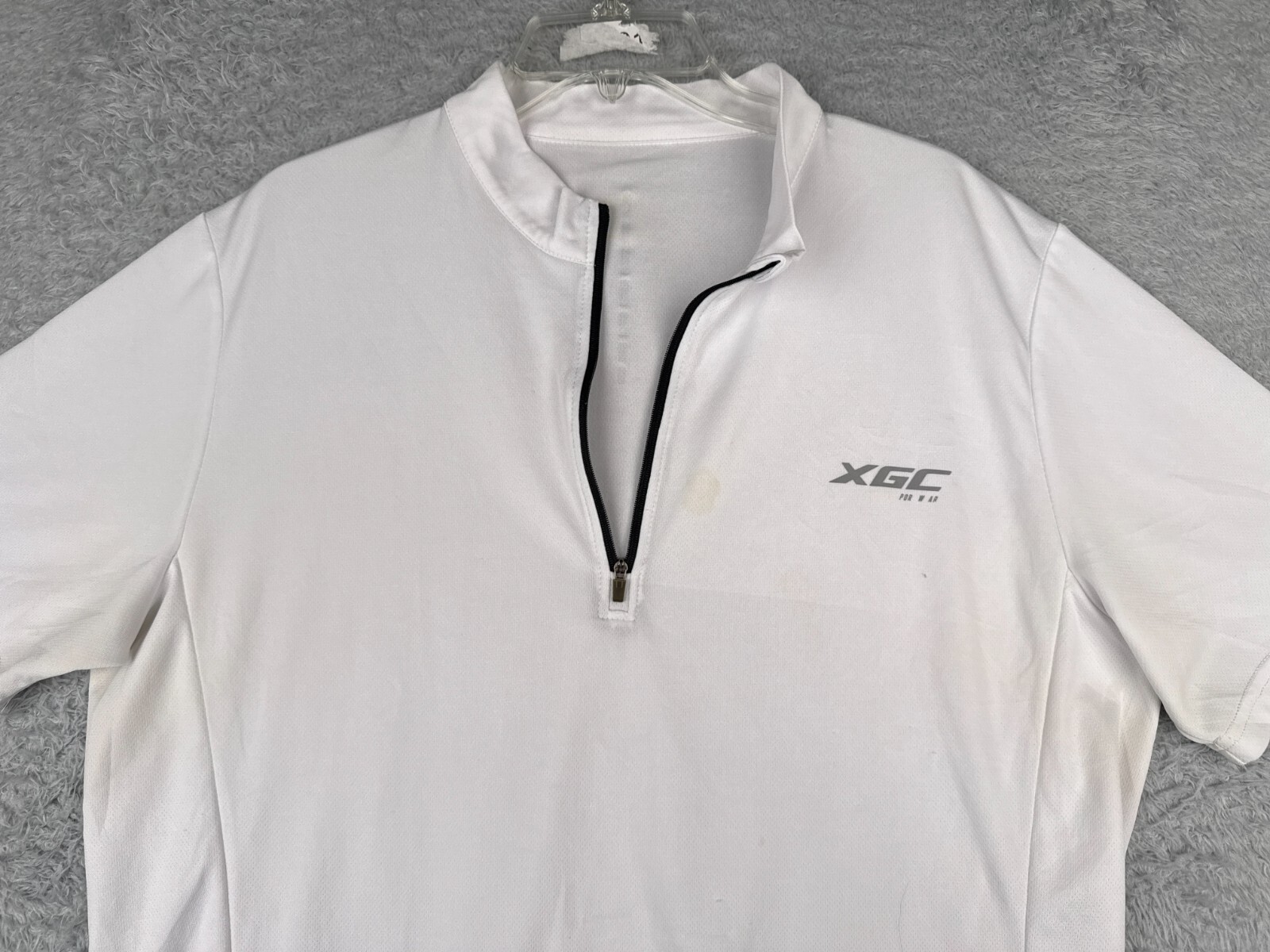 XGC Cycling Jersey Adult Extra Large 1/4 Zip Short Sleeve Pockets READ