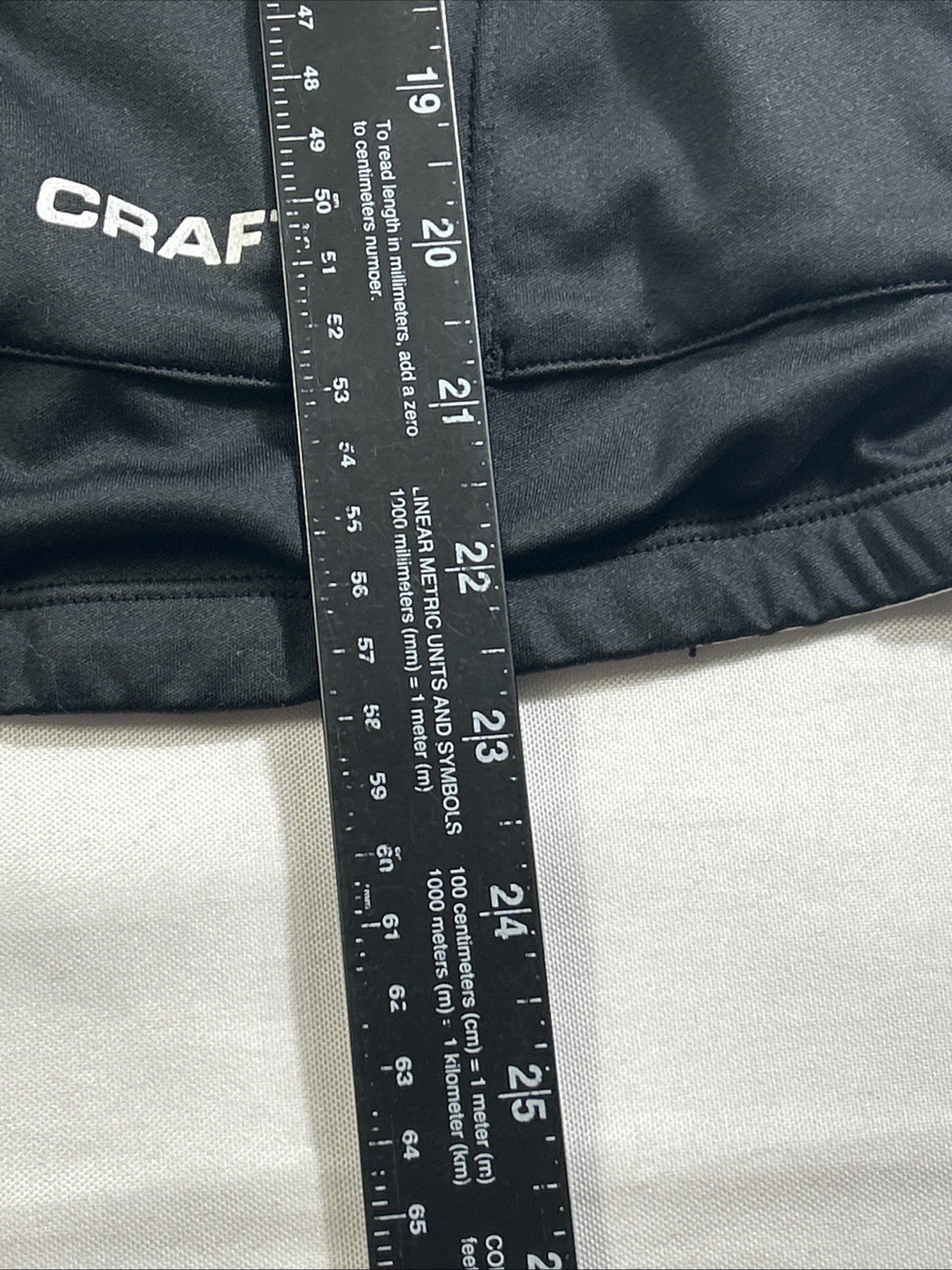 Craft Cycling Jersey Womens Small Black White Full Zip Short Sleeve Pocket Top