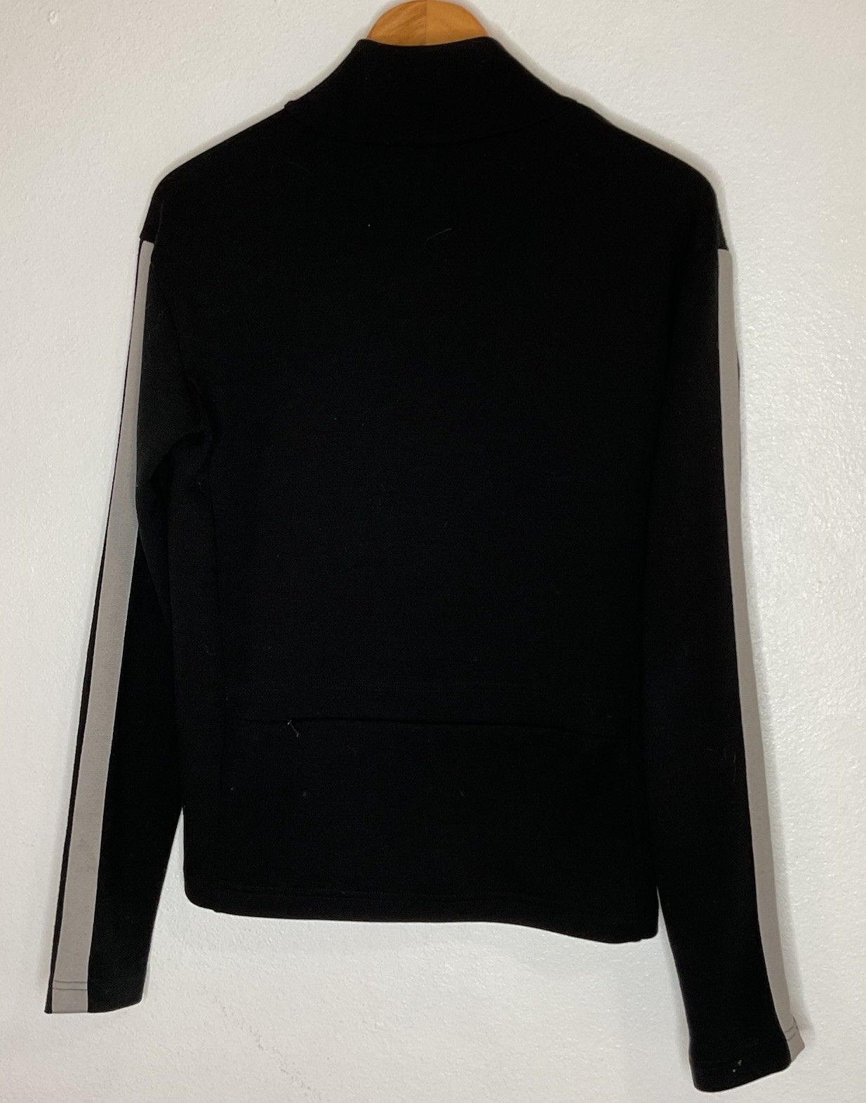 Hincapie Sportswear Merino Wool Black Sweater Jacket Cycling Full Zip Men Medium