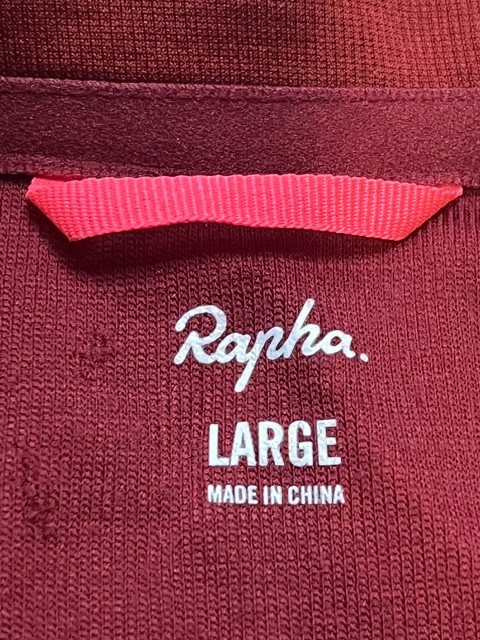 Rapha Men Dark Red Short Sleeve Brevet Jersey II Full Zip Size Large L Cycling