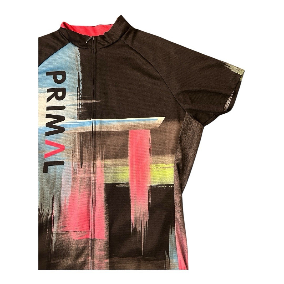 Primal Women’s Cycling Short Sleeve Full Zip Back Pockets Shirt Size XL