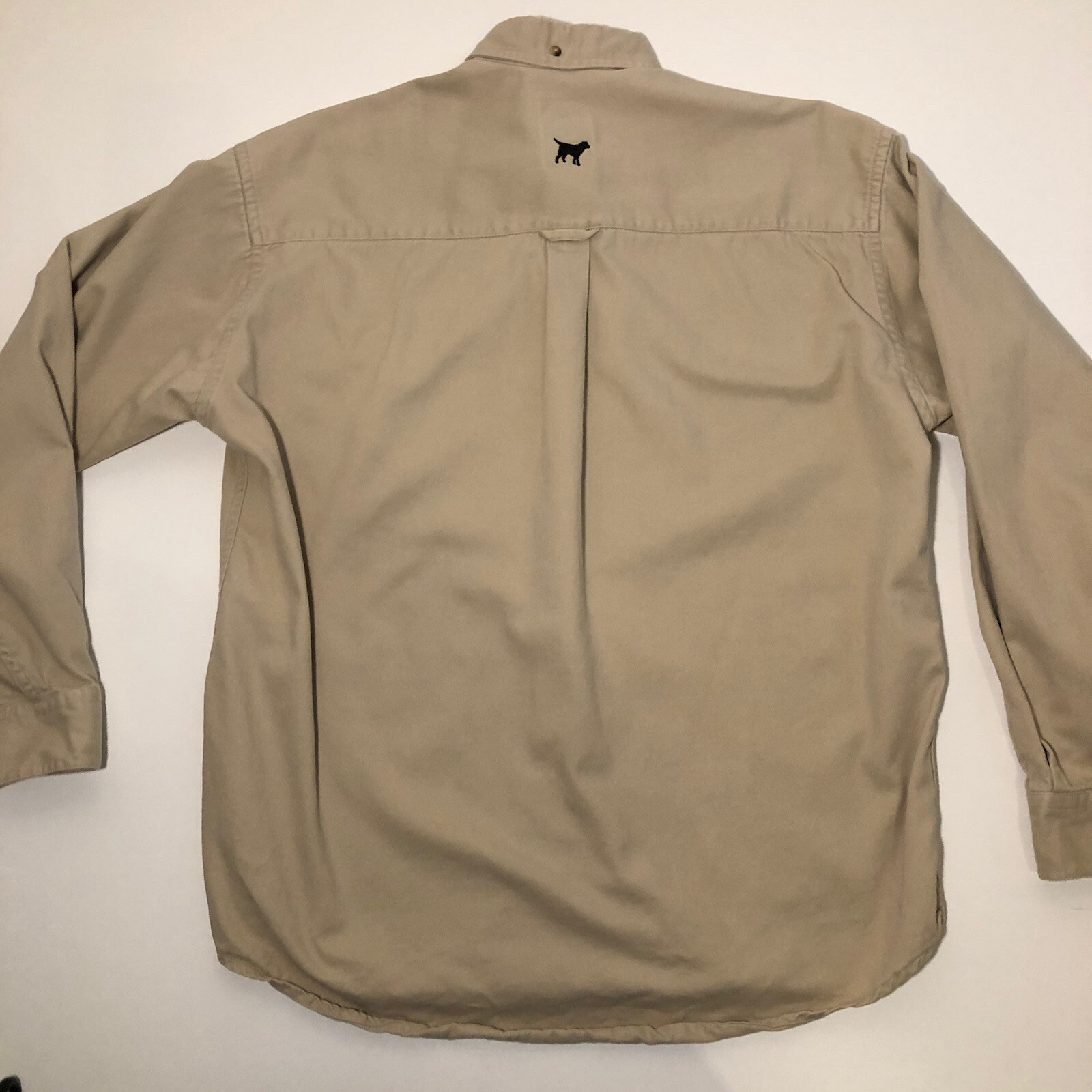 Labrador Apparel Long Sleeve Tan Khaki Large Button Down Shirt Mens Large