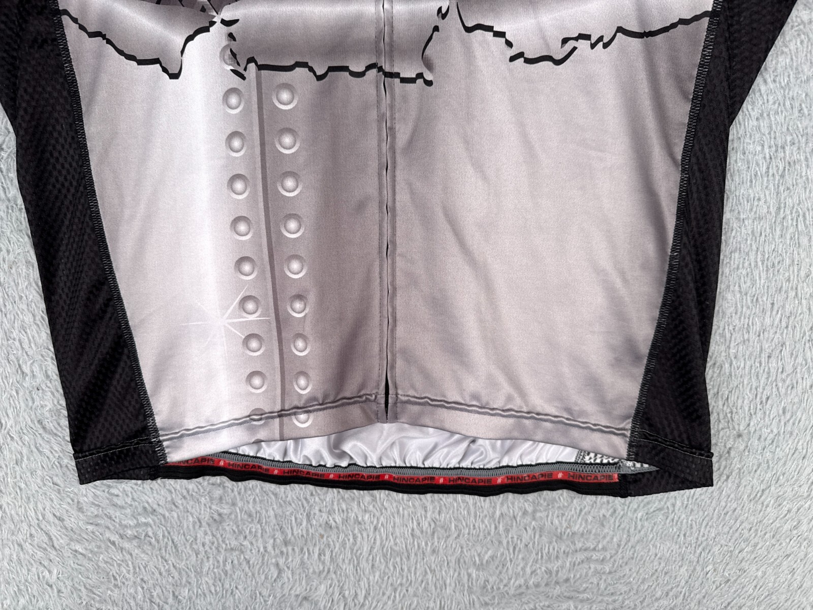 Hincapie Cycling Jersey Adult Extra Large Gray Black High Gear Sports Full Zip
