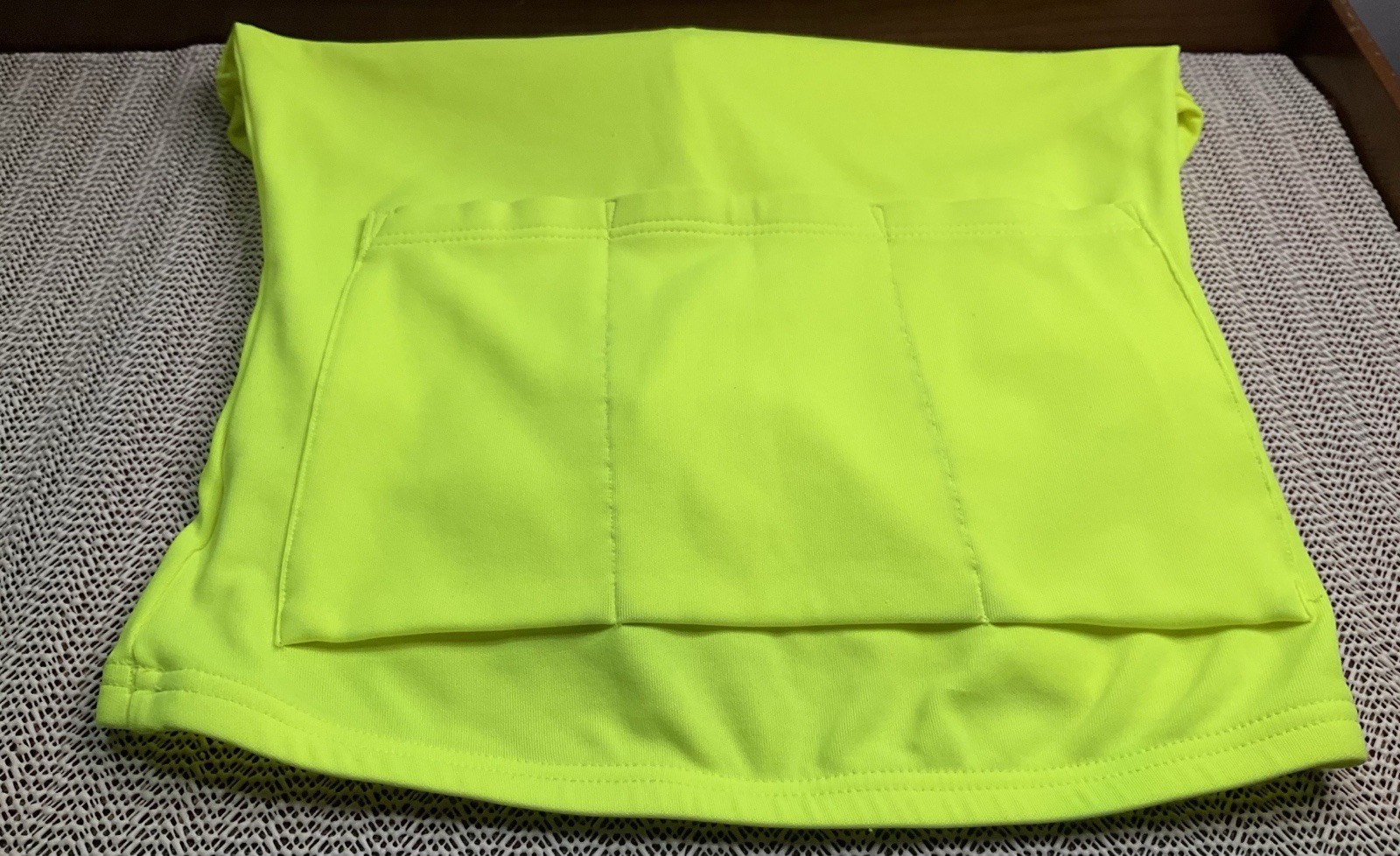 Pearl Izumi Neon Bright Yellow Sleeveless Jersey Women’s Size Small 3/4 Zip