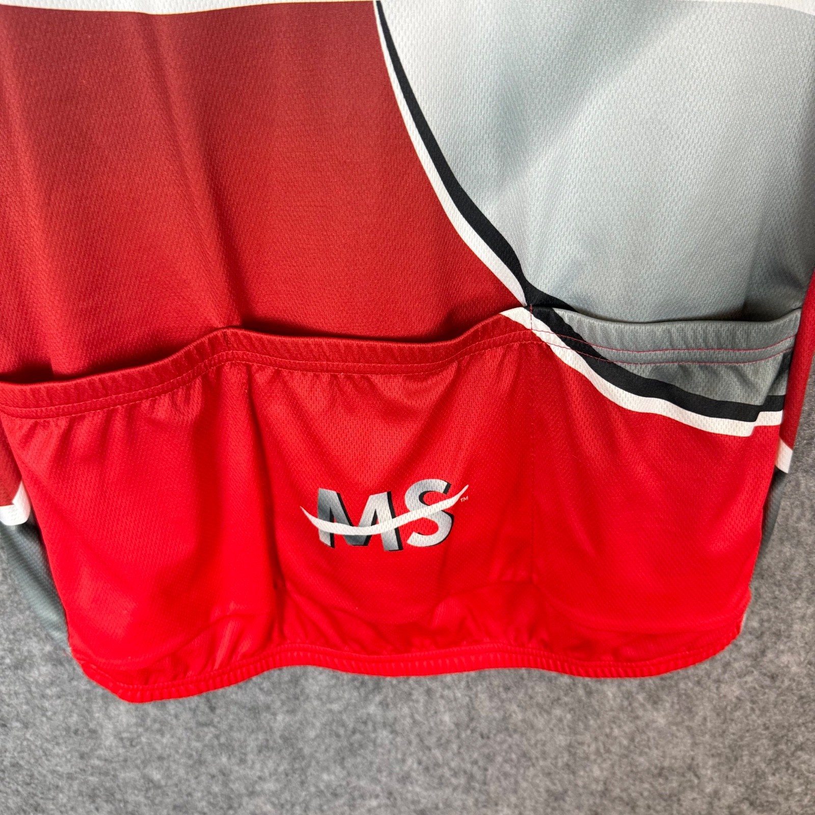 VOMax Cycling Bike Jersey Women XL “SHELL” Gasoline Red Orange 3/4 Zip Pockets