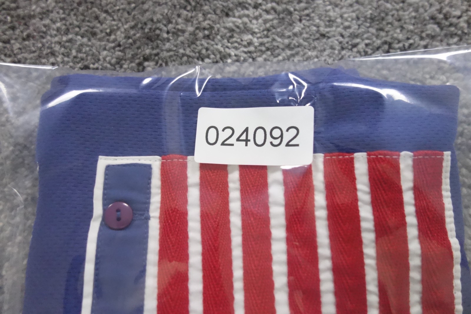 Le Tour de France Cycling Jersey Mens Large American Flag Embroidered Knit