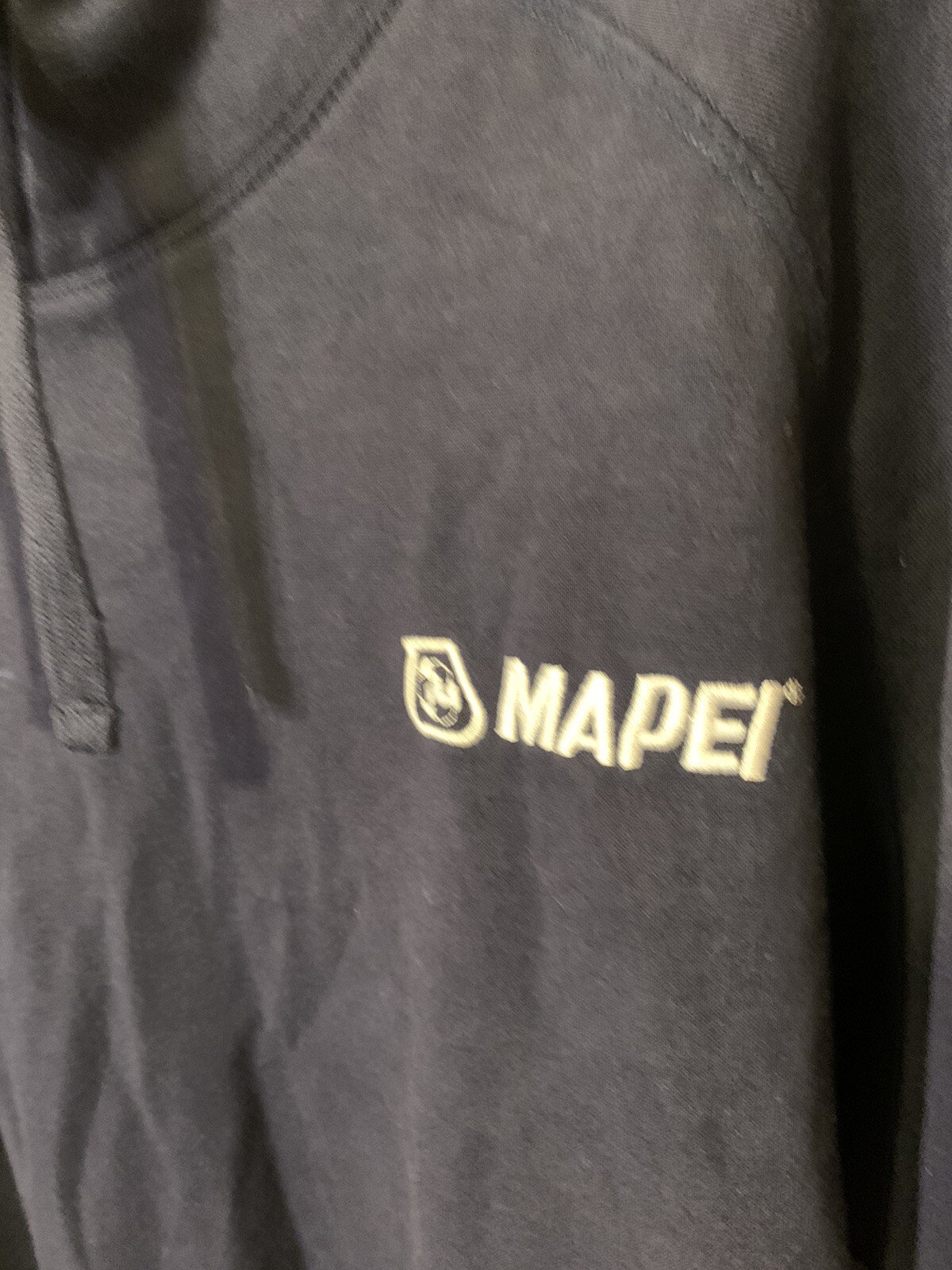 Mapei Mens Sz 5XL Cycling Embroidered Hoodie Jacket Blue