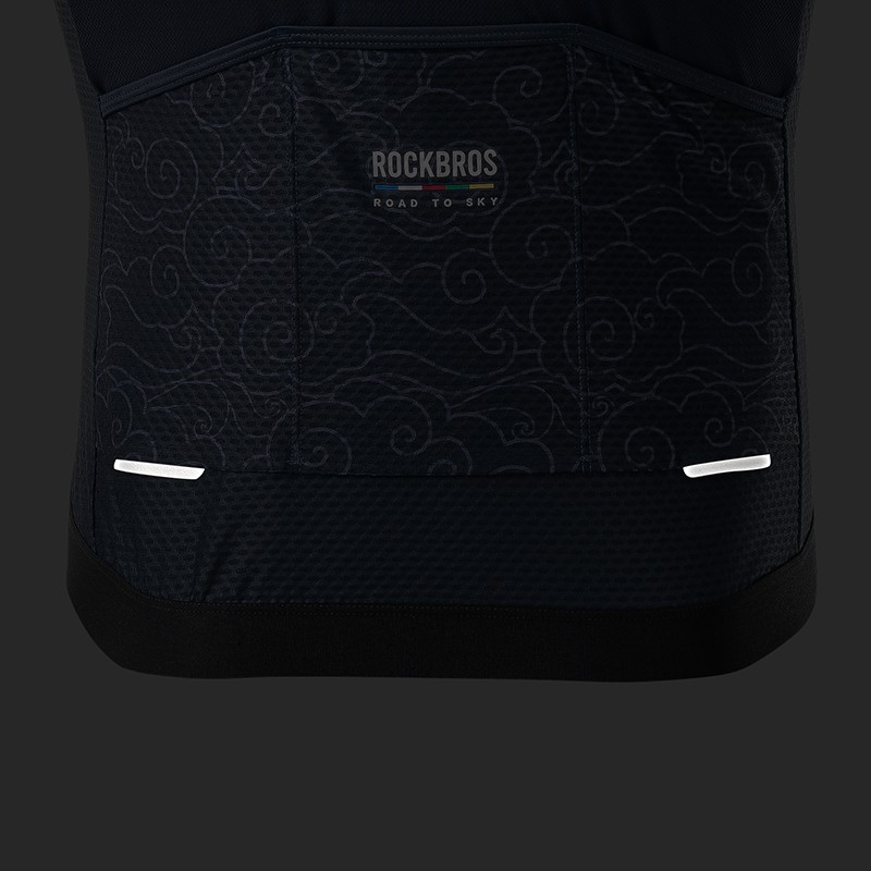 【ROAD TO SKY】ROCKBROS Men’s Full Zipper Long Sleeves Cycling Jersey Biking Shirt