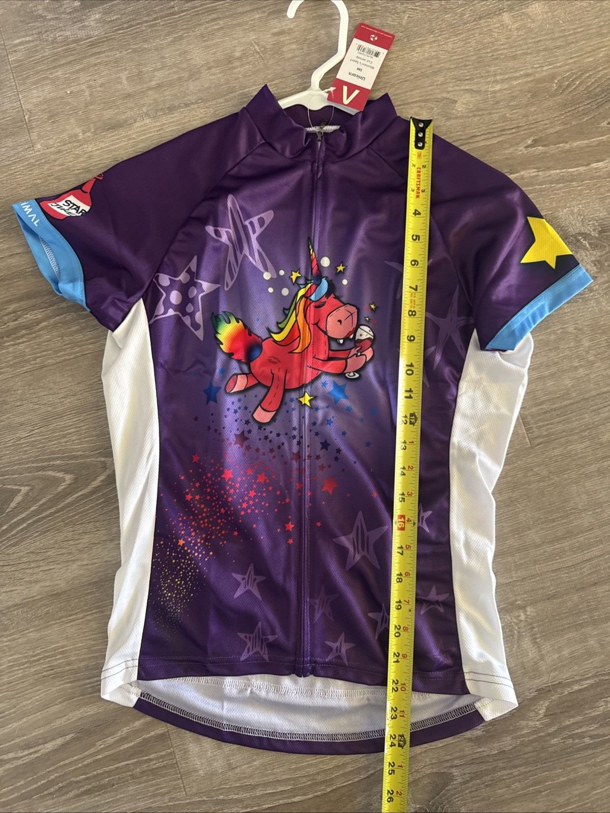 Primal Purple NWT Women’s Small Short Sleeve Sport Cut Jersey Unicorn