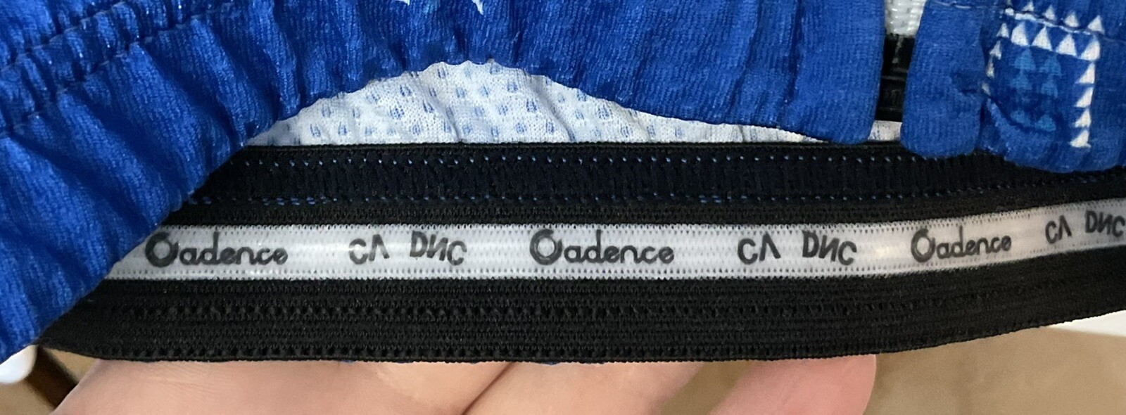 Cadence Race Fit Biking Zip Up Top Large Women’s Blue White Cycling Competition