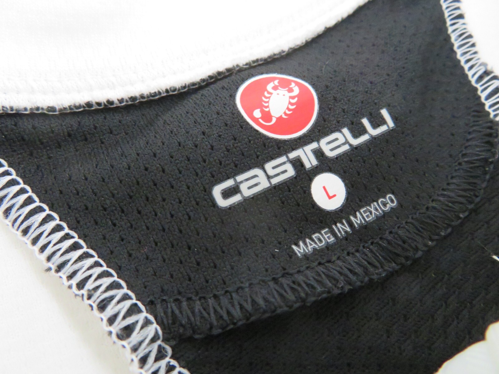 Vtg Castelli Race Half Zip Pro Cycling Bike Jersey Womens Large White Road MTB