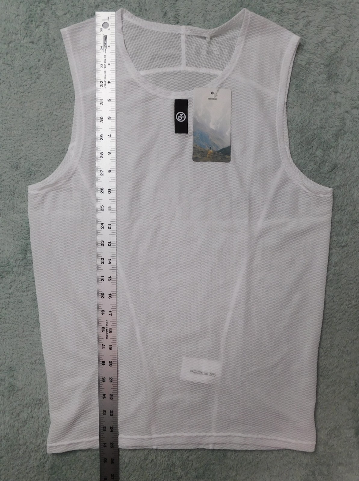 YKYWBIKE Women’s Cycling Base Layer Bicycle Vest Large White Tank Top Undershirt