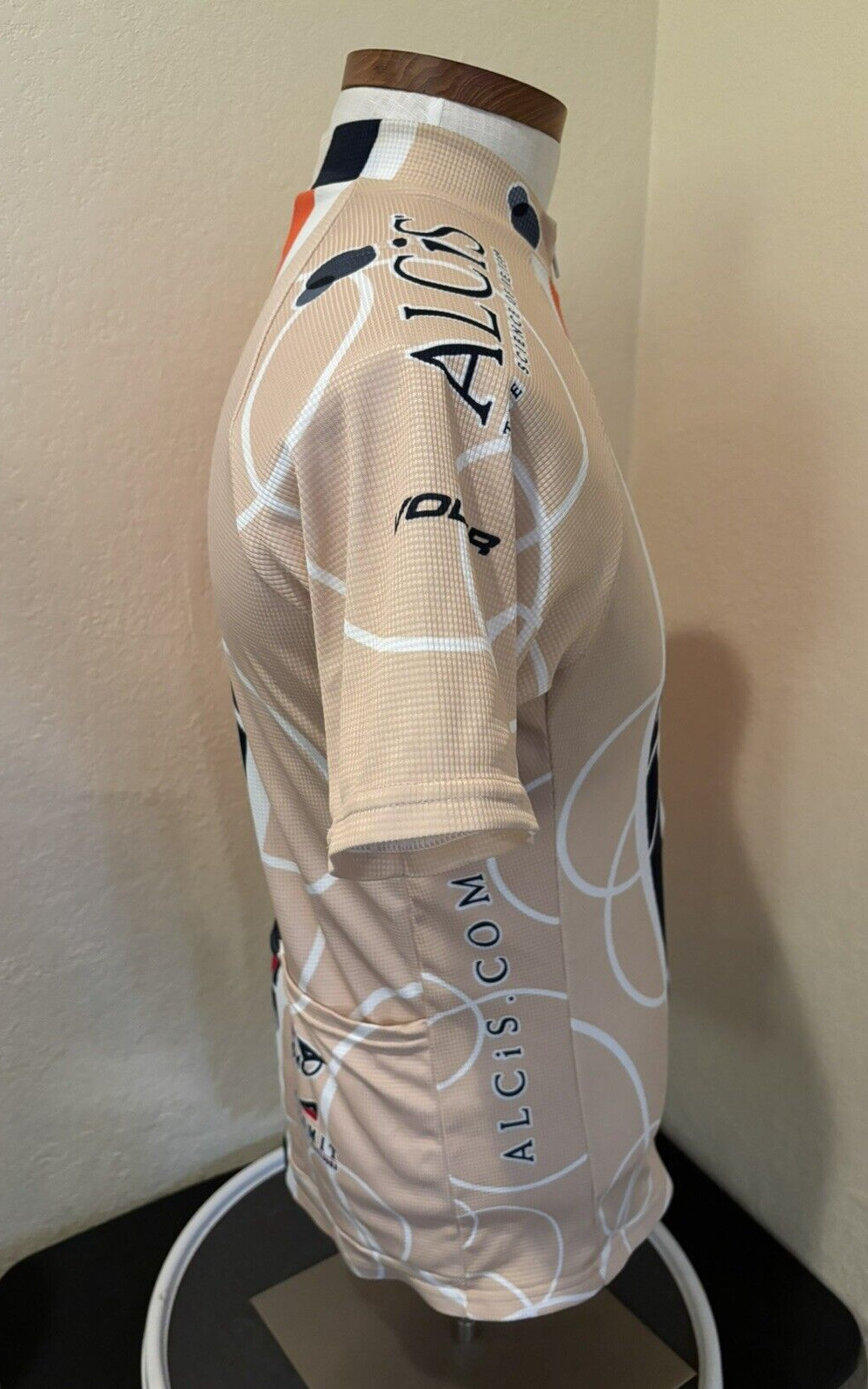 Voler Alcis Cycle Jersey Unisex Full Zip Orange Tan Black Shirt Adult USA Sz XL?
