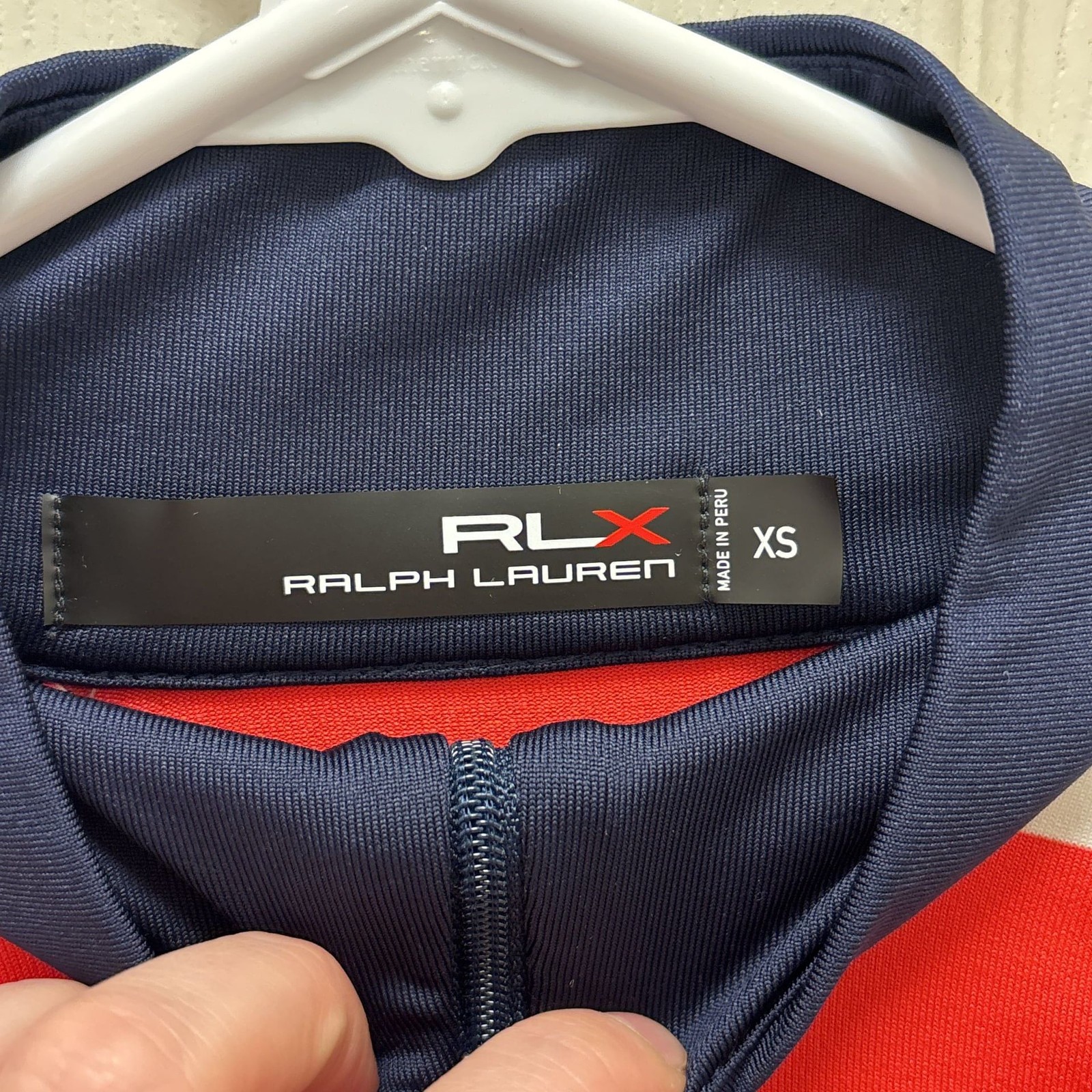 RLX Ralph Lauren American Flag Cycling Jersey USA Athletic Top