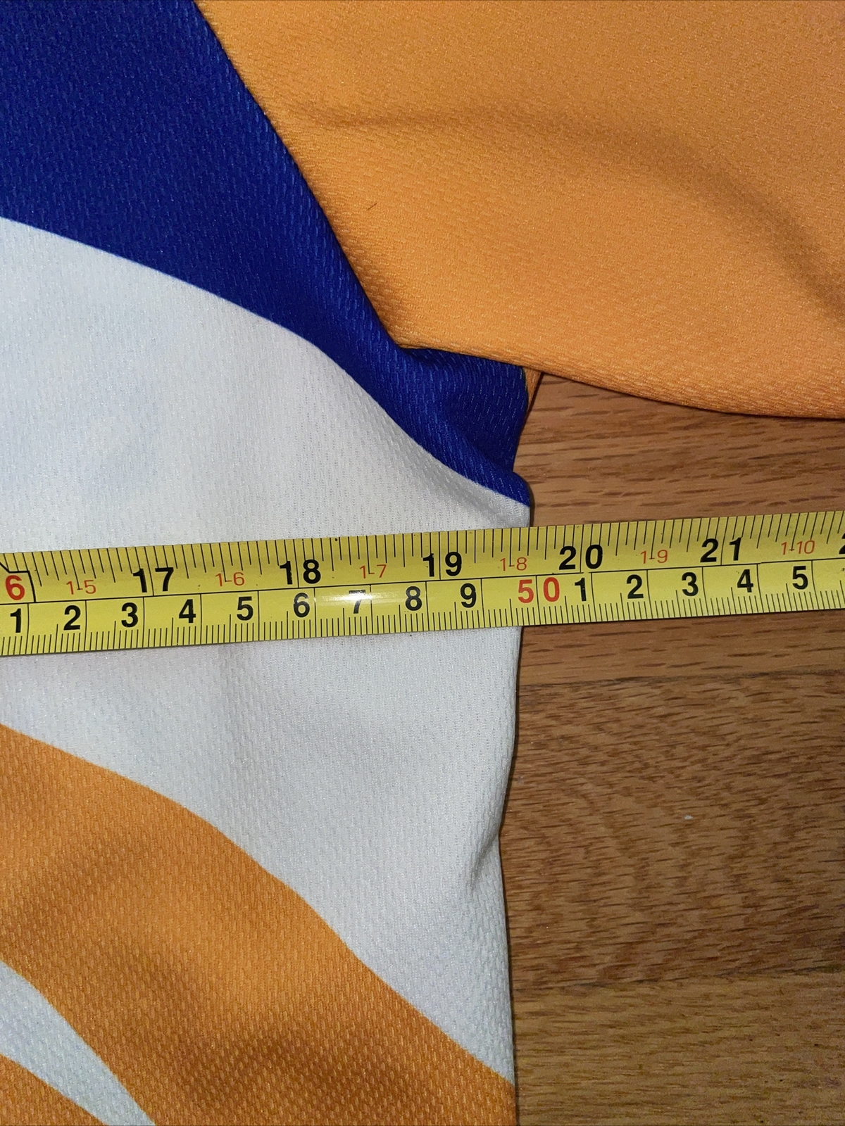 AGU Cycling Bike Orange Blue Athletic Compression Jersey Made In Italy Mens M