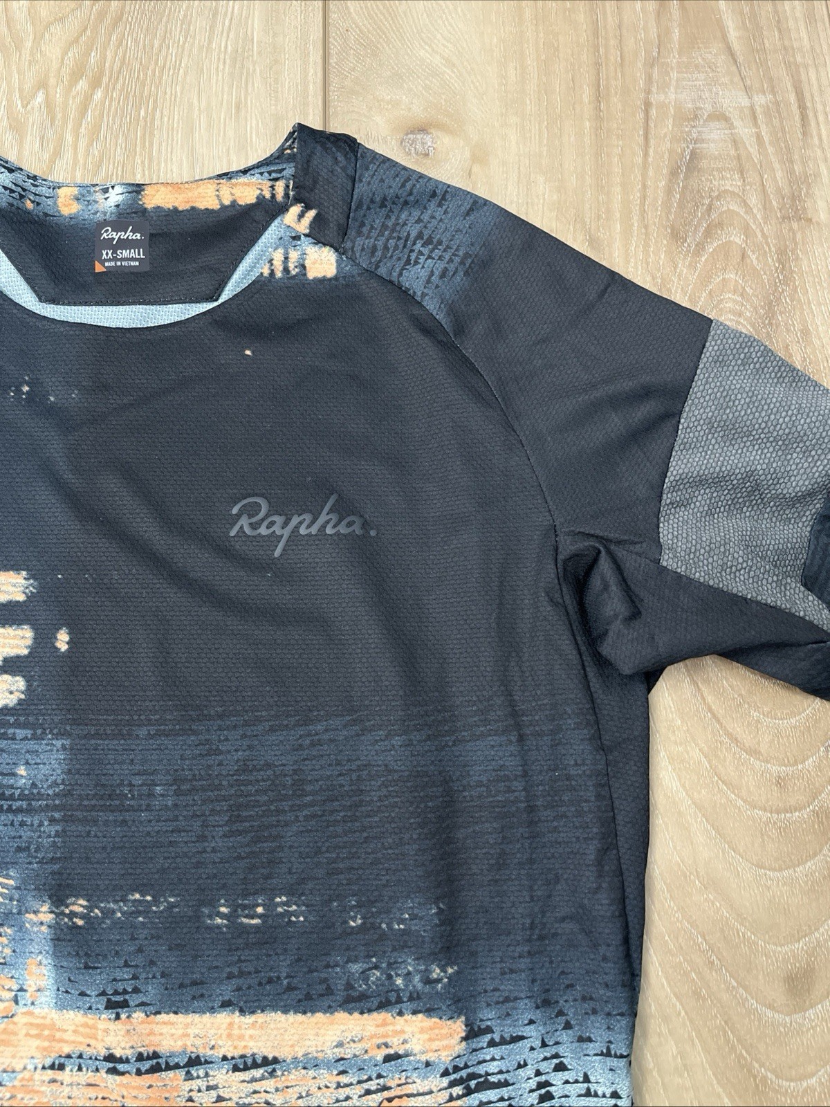 Rapha Trail Long Sleeve Technical T-Shirt Mountain Bike T-Shirt Print Size XXS