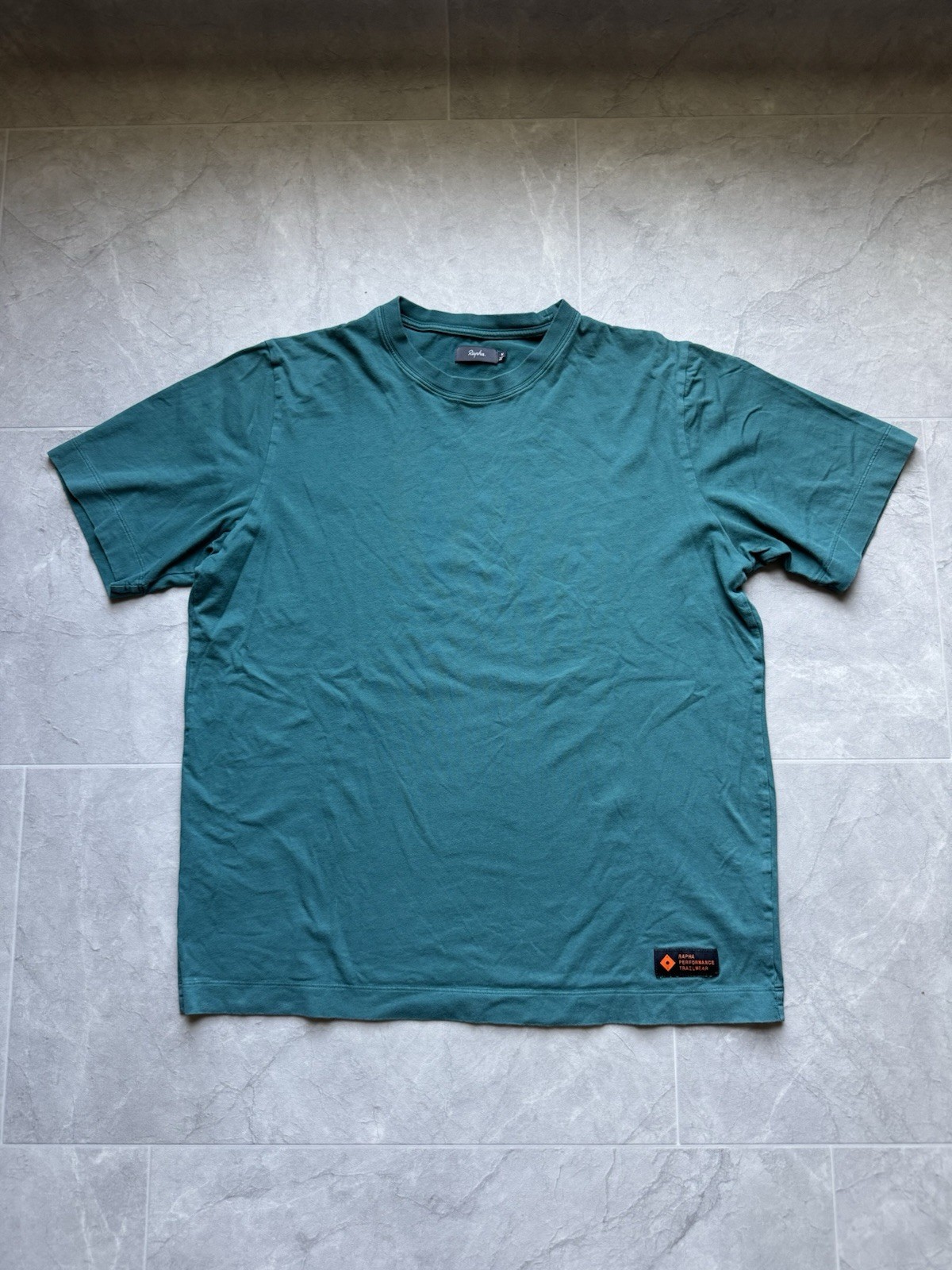 Rapha Performance Trailwear Men’s Green Short Sleeve Crew Neck T-Shirt M
