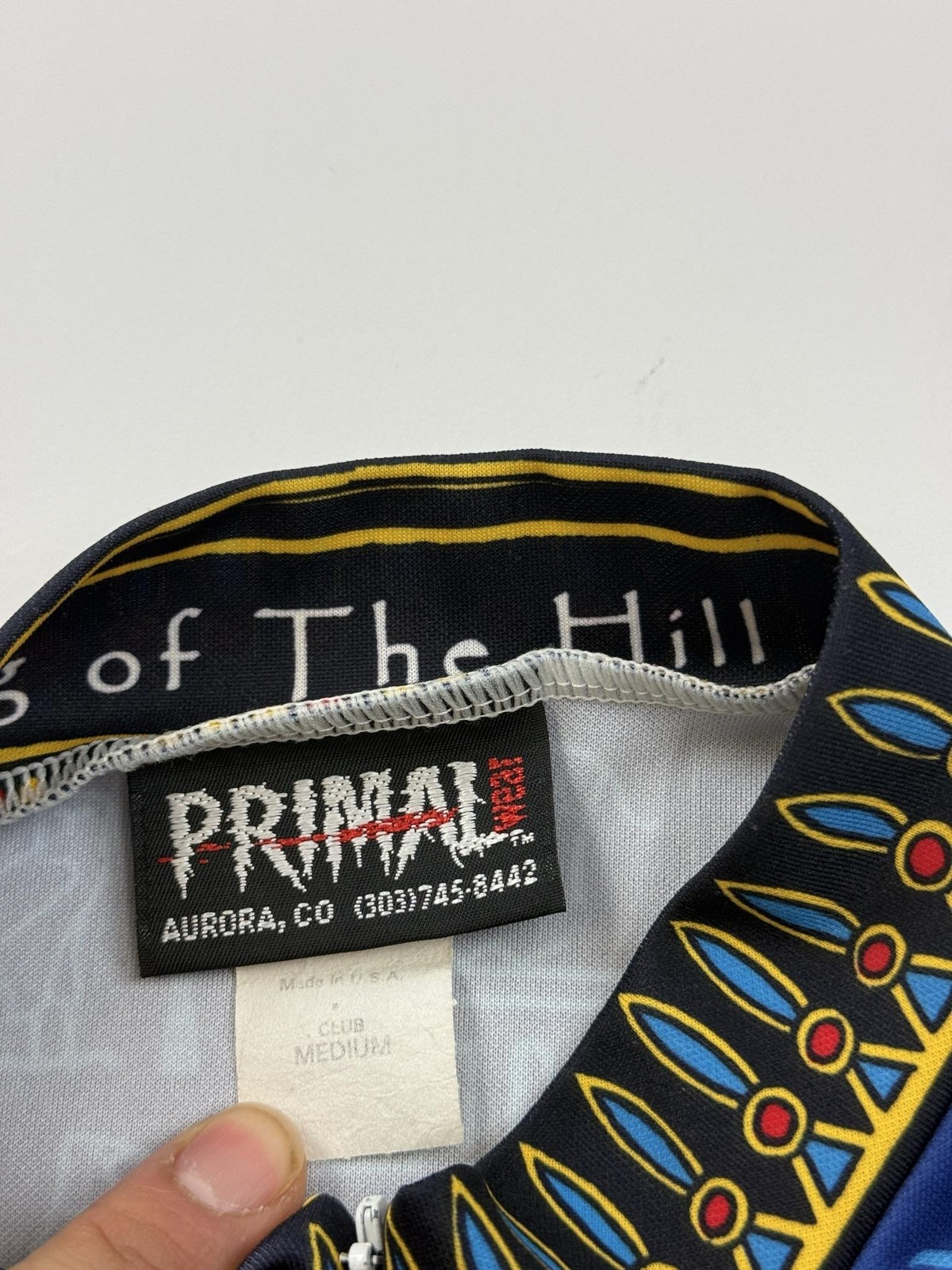 Primal Wear Cycling Jersey Mens Medium Multicolor King Tut Egyptian Pharaoh