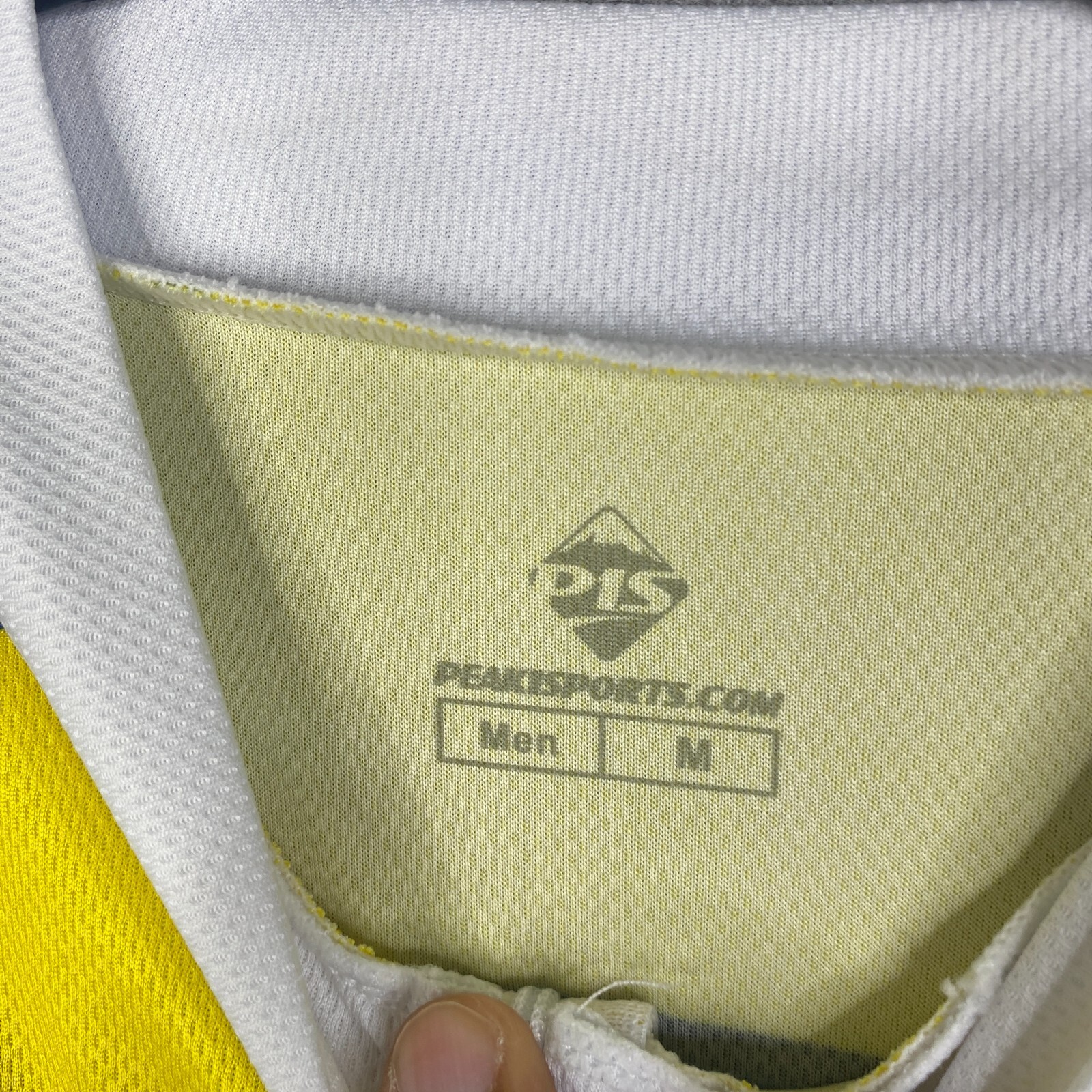 Peak 1 Sports Cycling Jersey 1/2 Zip Men’s Medium Searcy Spinner Yellow