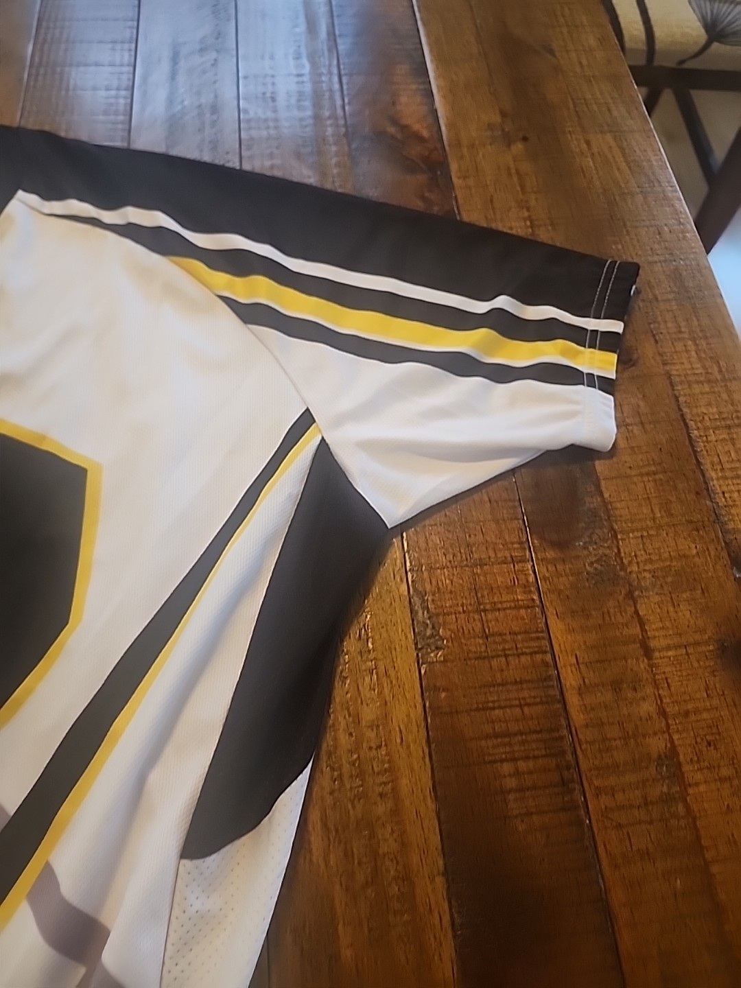 Myneko Bicycle Jersey Mens XXXL 100% Polyester Full Zip Black/White/Yellow