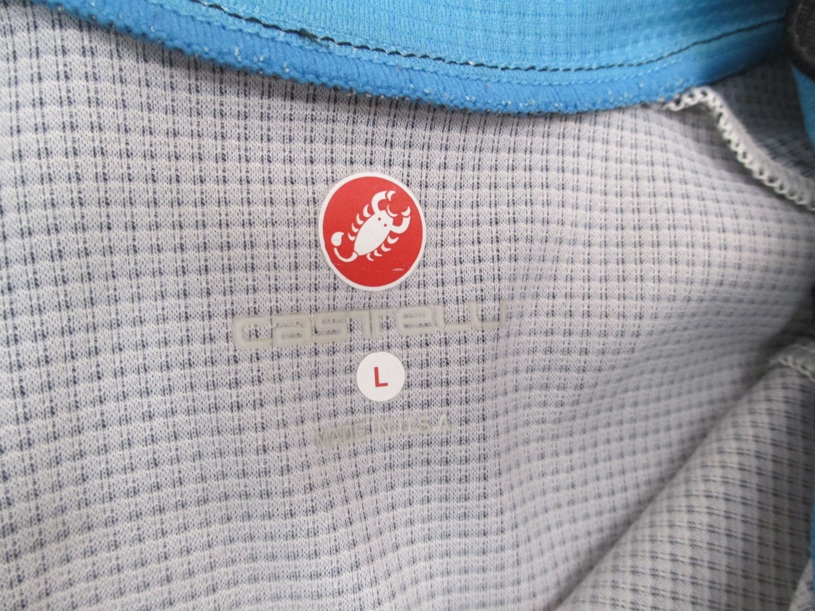 Castelli Size L Mens Multicolor Cycling Portland Stretch Full Zip Jacket 333