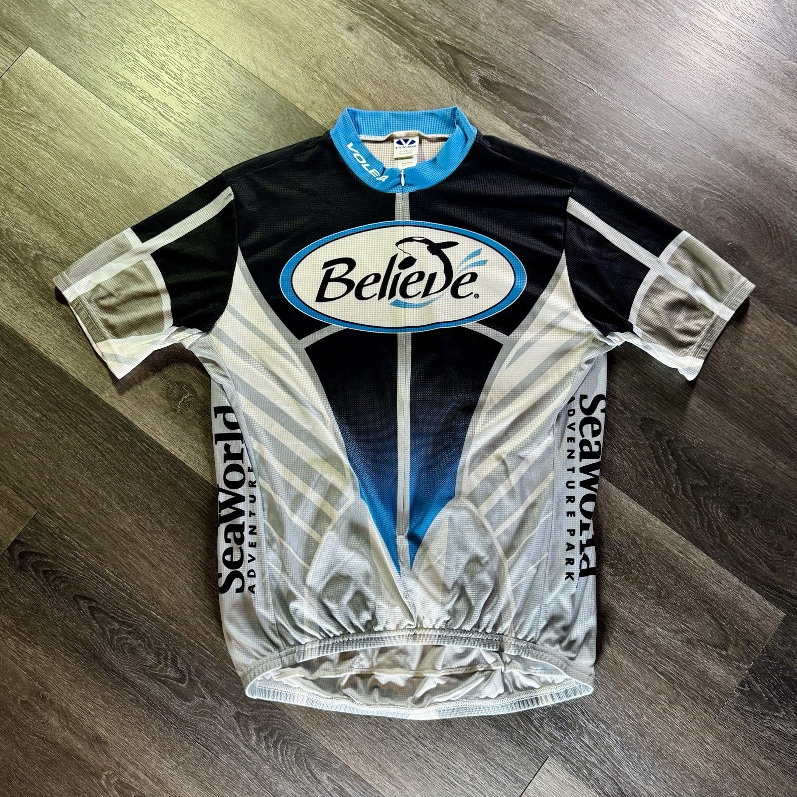 Voler Mens XL Cycling Jersey 21.5″ P2P (8/10) Short Sleeve Blue