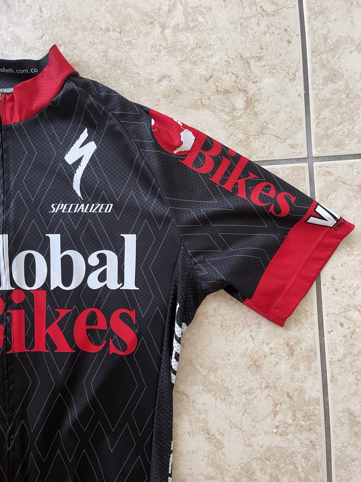 Safetti VR7 Specialized Men’s Short Sleeve Cycling Full Zip Jersey Road Bike Top