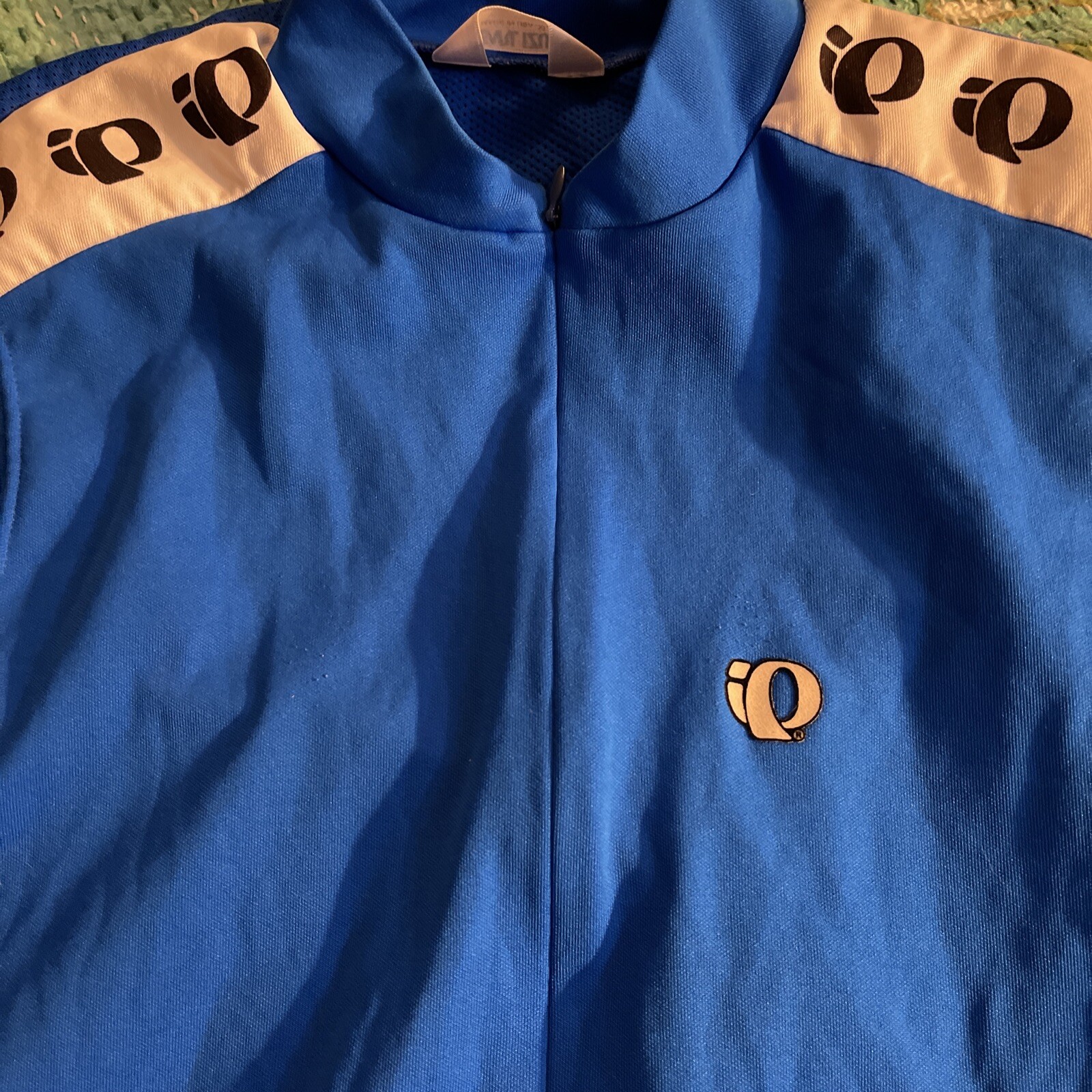Pearl Izumi Womens Mesh Vest Cycling Jacket Full Zip Back Pockets Blue XL Sports