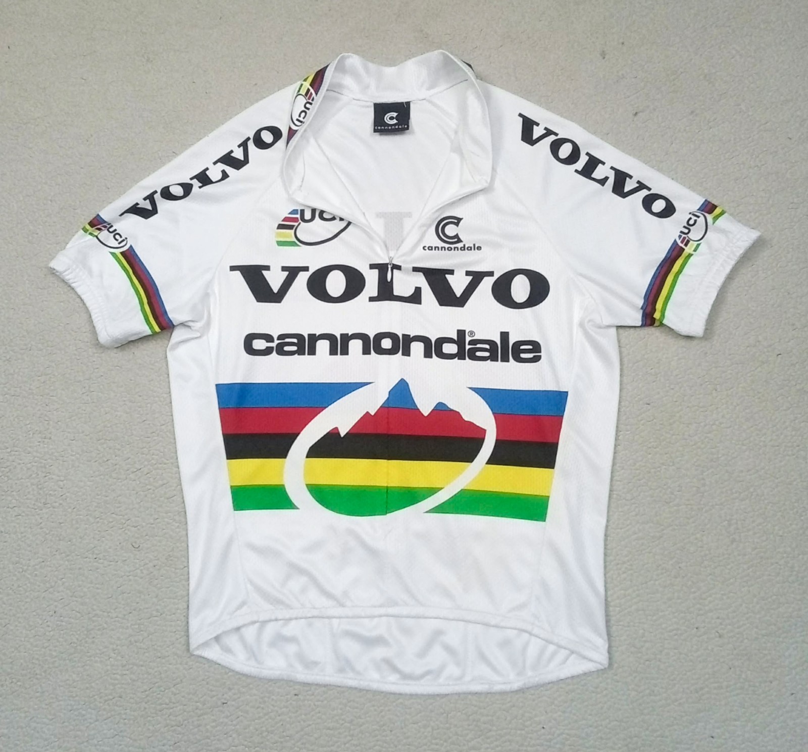 RARE VTG 90s VOLVO Cannondale Alison Sydor MTB XC World Champion Jersey Fits S/M