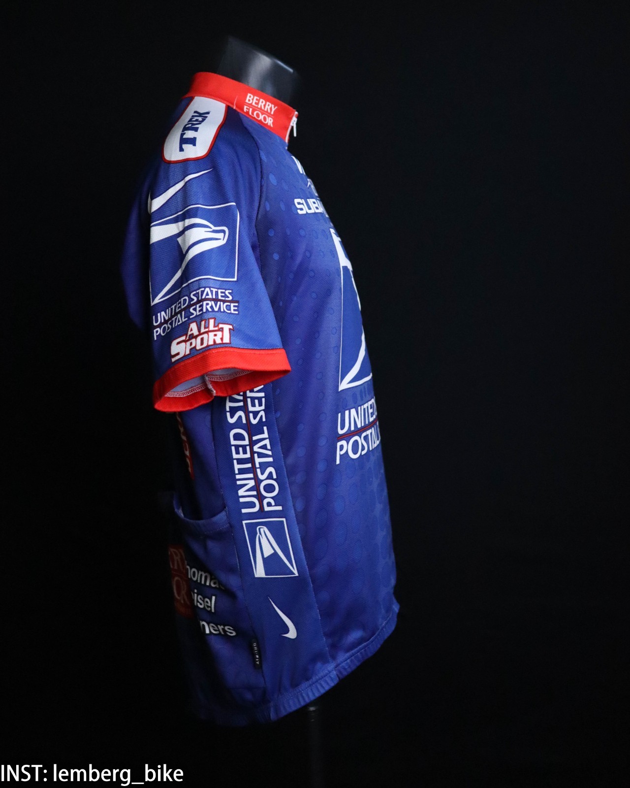 Nike USPS United States Postal Service Trek cycling jersey (M) #414