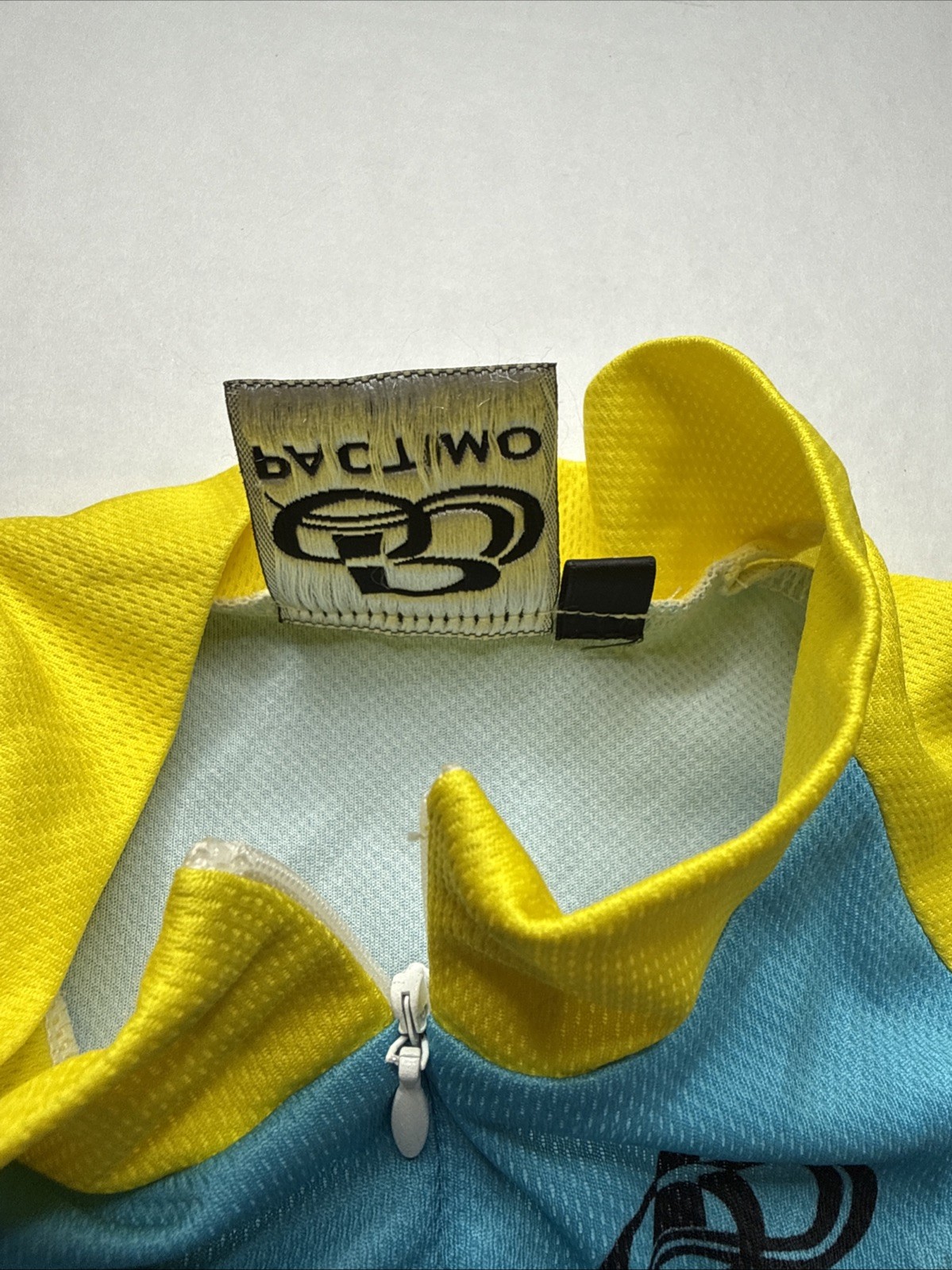 Pactimo Cycling Jersey Men Sz M Miramar Multi Color 3/4 Zip Short Sleeve Bay To